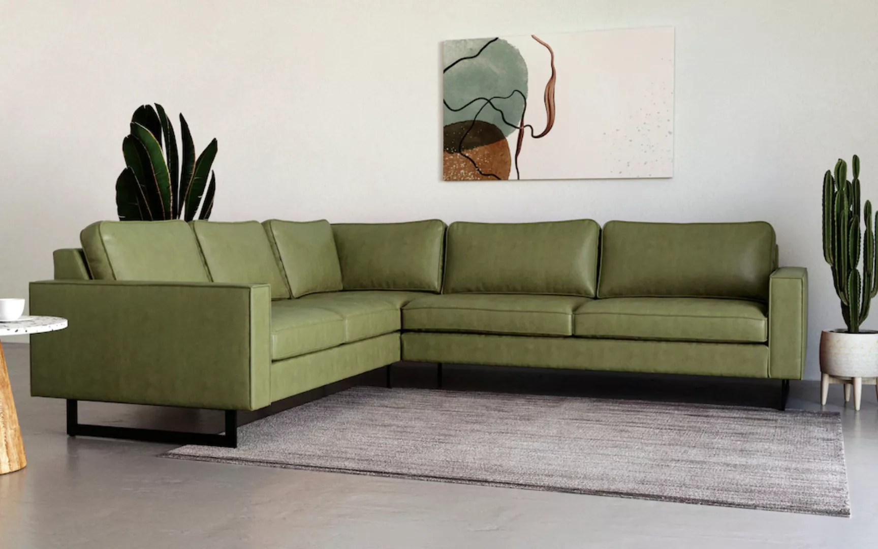 Places of Style Ecksofa Pinto, 250/290 cm, langer Schenkel, XXL, Ottomane, günstig online kaufen