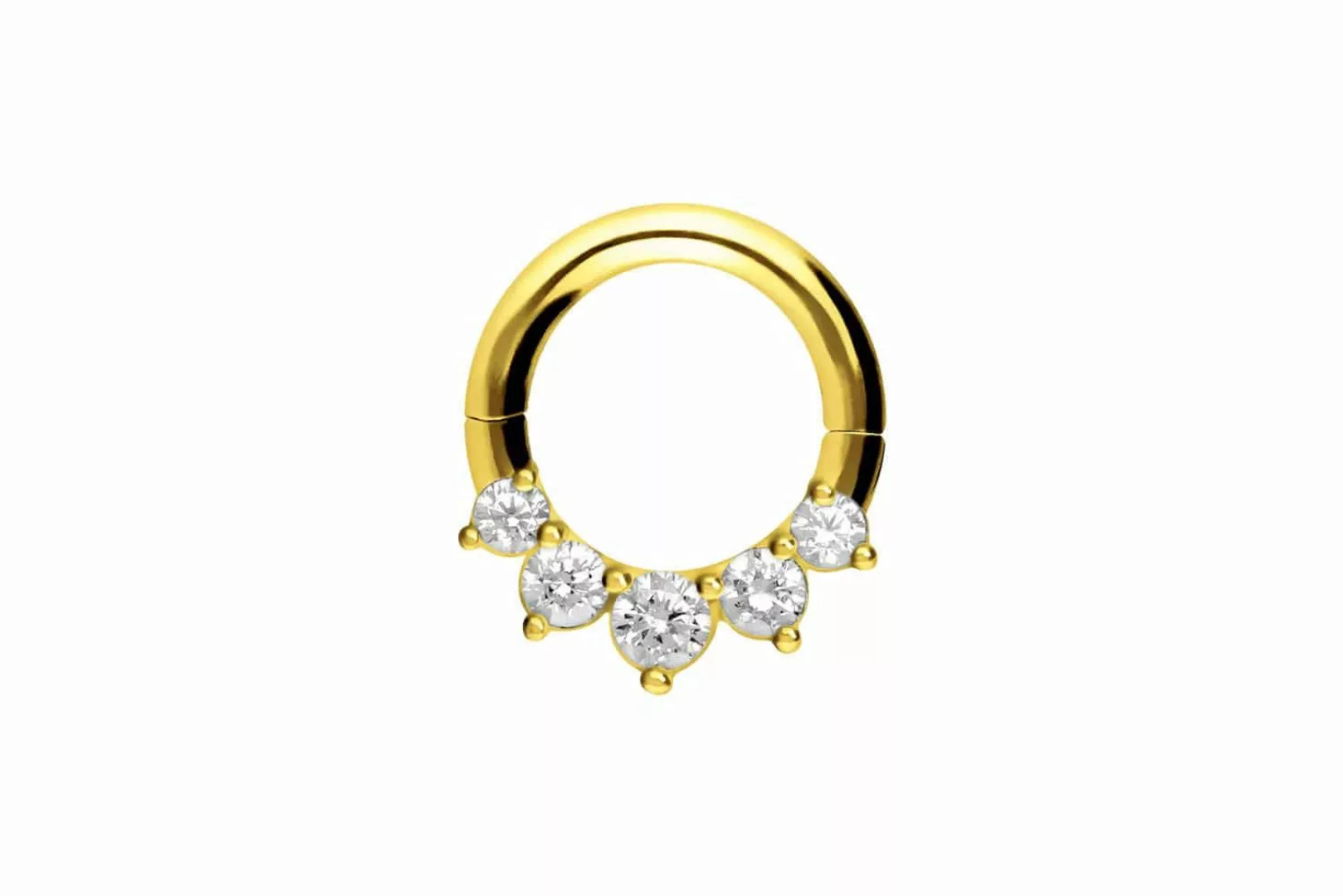 PIERCINGLINE Piercing-Set 18 Karat Gold Segmentring günstig online kaufen