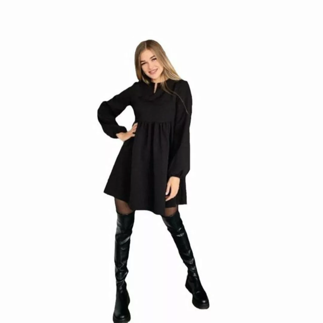 AFAZ New Trading UG Sommerkleid Hohles, gepunktetes, kurzärmliges Kleid mit günstig online kaufen