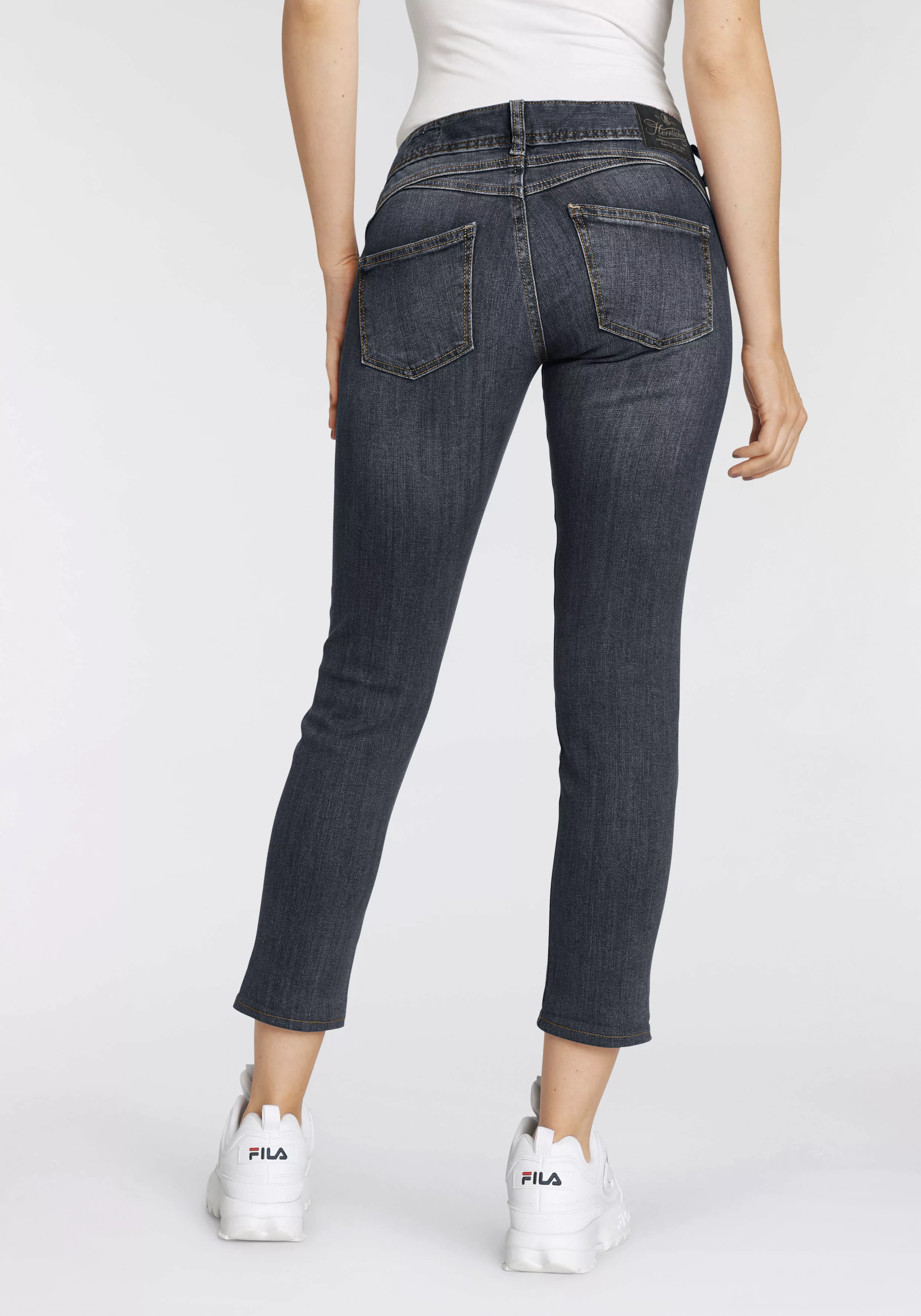 Herrlicher 7/8-Jeans GINA CROPPED POWERSTRETCH mit seitlichem Keileinsatz günstig online kaufen