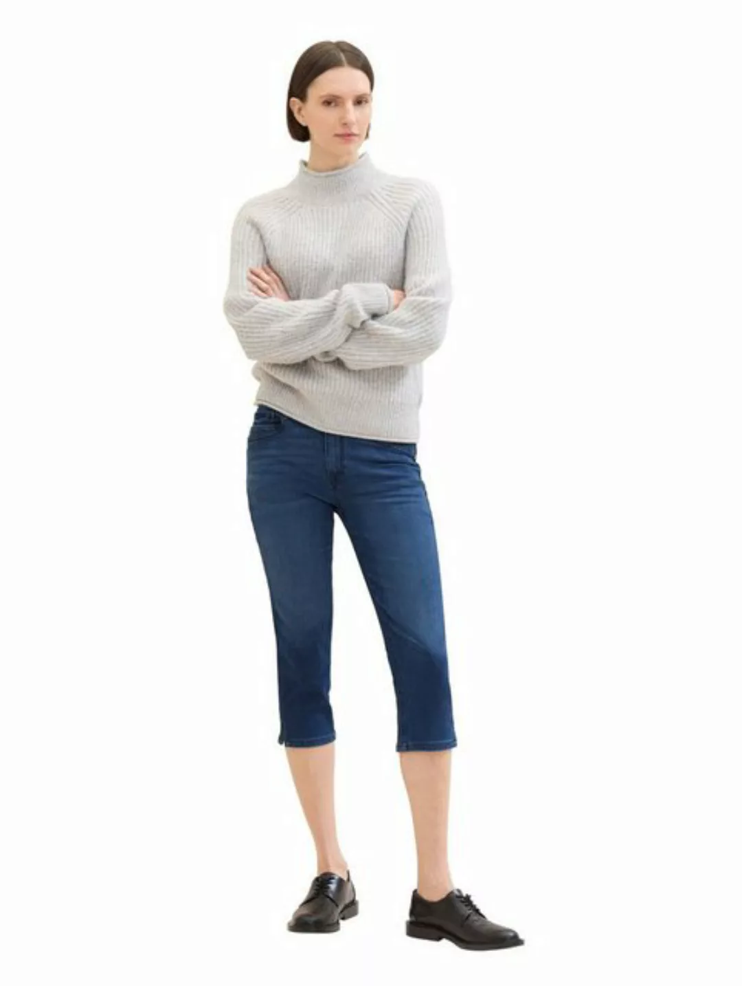 Tom Tailor Damen Caprijeans KATE - Slim Fit - Blau günstig online kaufen