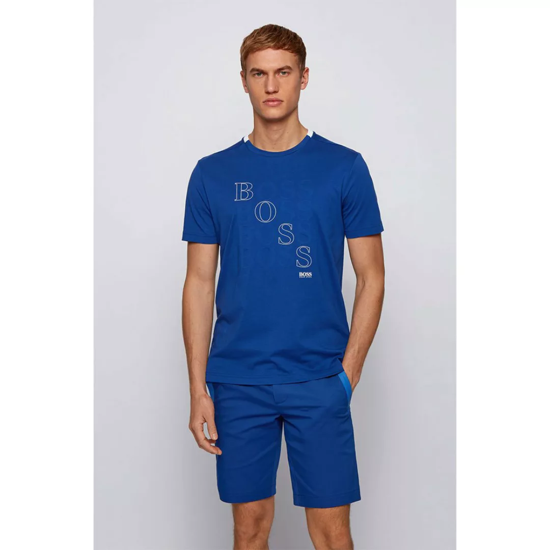 Boss Teeonic Kurzarm T-shirt L Bright Blue günstig online kaufen