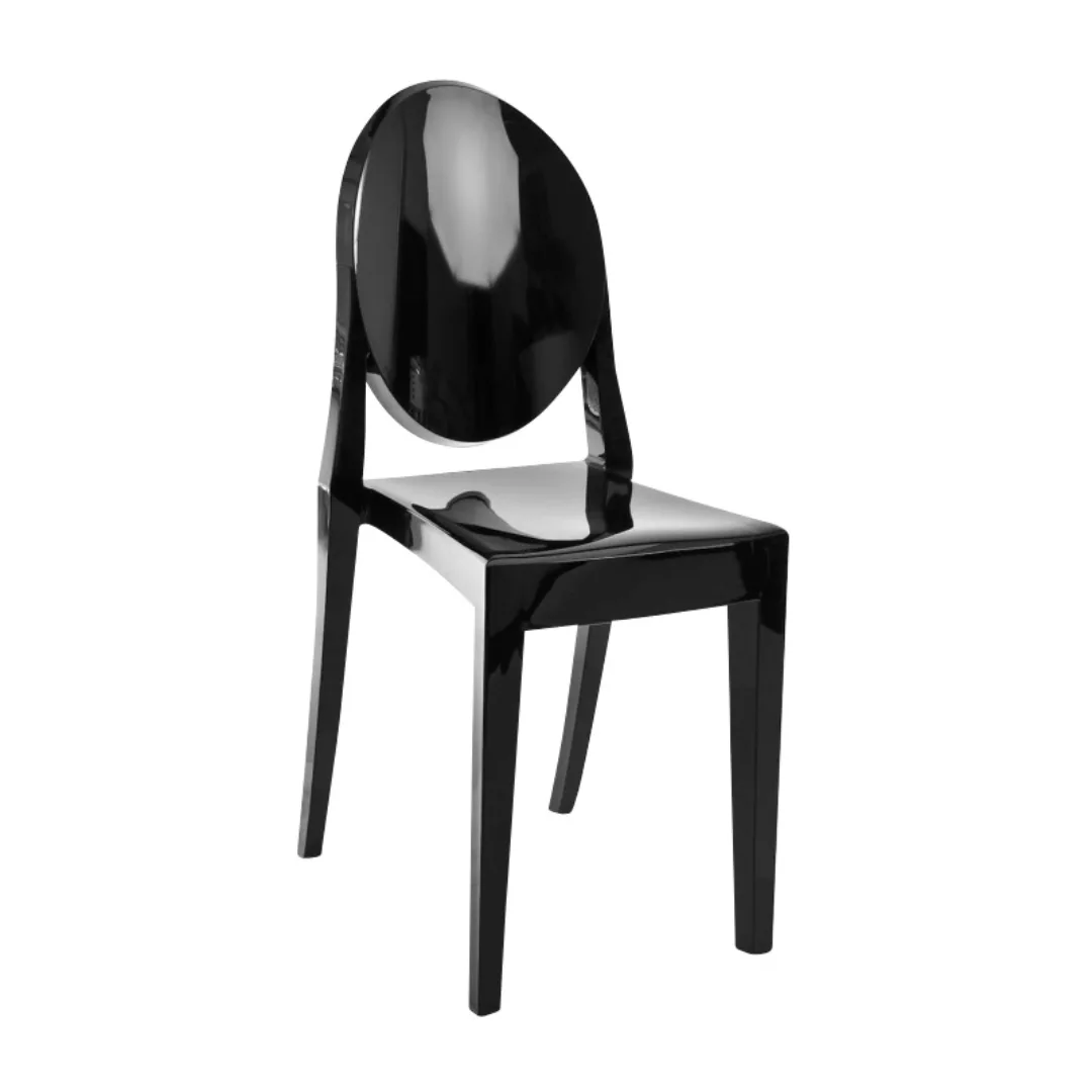 Kartell - Victoria Ghost Stuhl Polycarbonat 2.0 - schwarz/BxHxT 39x91x50cm günstig online kaufen