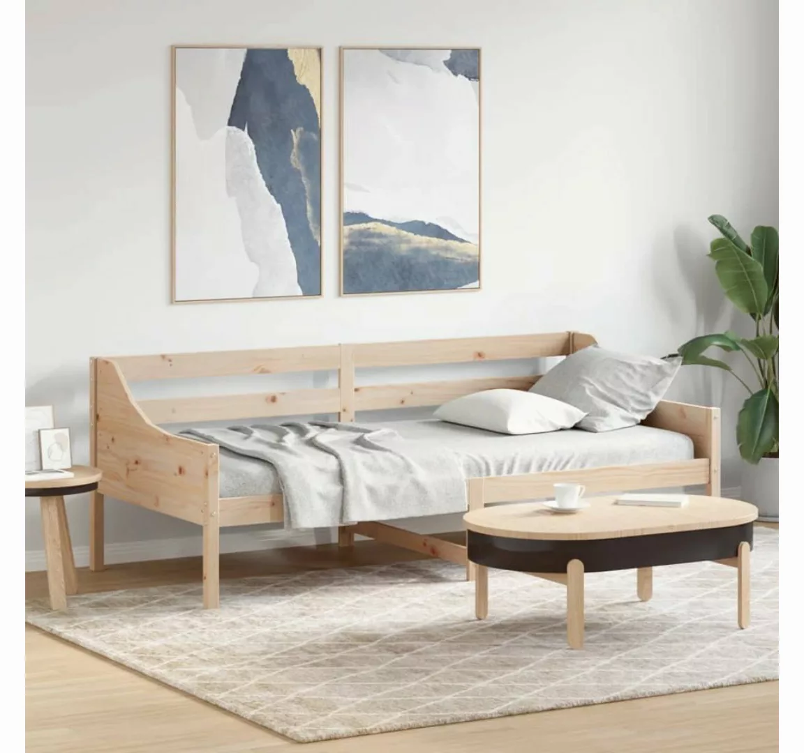 vidaXL Bett Tagesbett ohne Matratze 90x200 cm Massivholz Kiefer günstig online kaufen