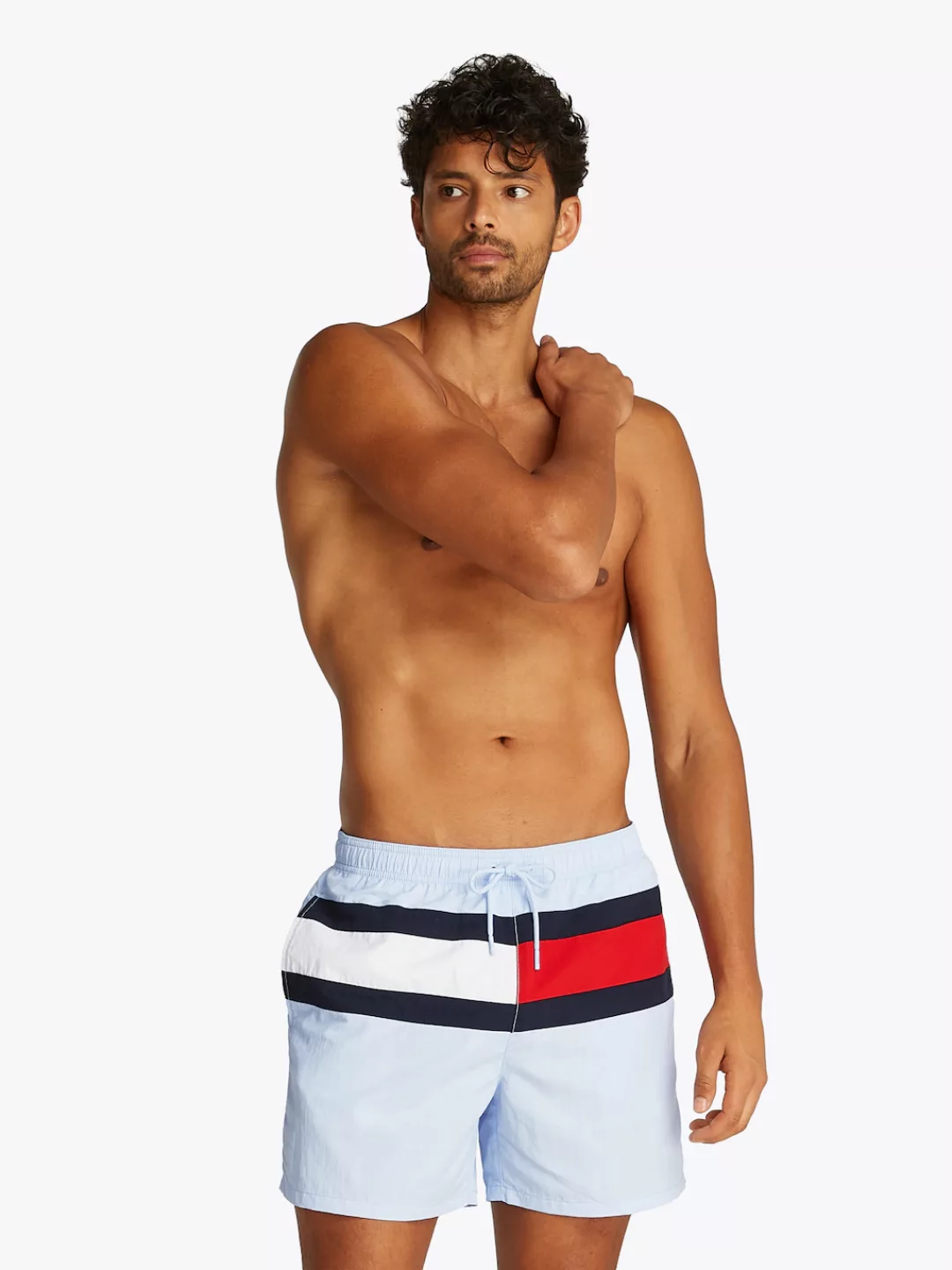 Tommy Hilfiger Swimwear Badeshorts "MEDIUM DRAWSTRING", mit großem Logo günstig online kaufen