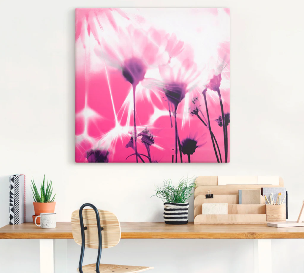 Artland Leinwandbild "Pusteblume abstrakt", Blumen, (1 St.), auf Keilrahmen günstig online kaufen