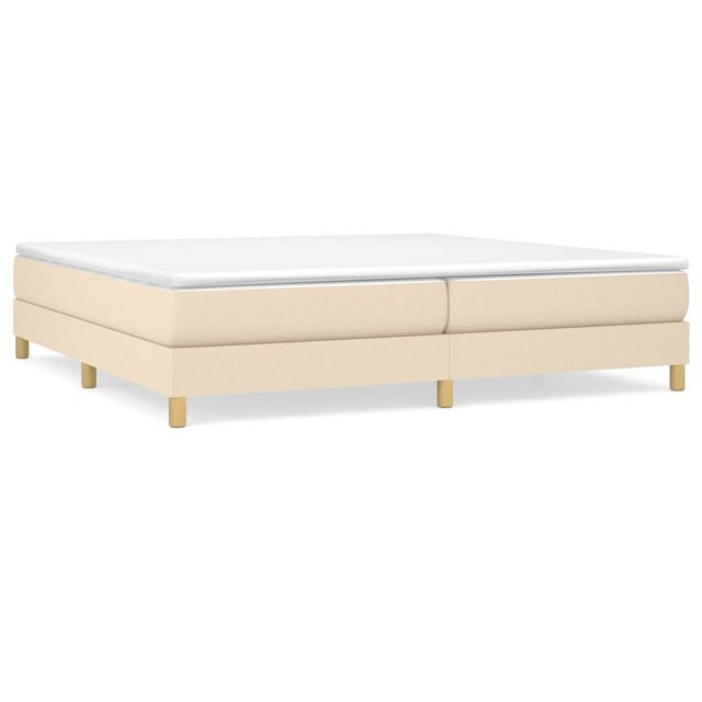 vidaXL Boxspringbett mit Matratze Creme 200x200 cm Stoff1379164 günstig online kaufen