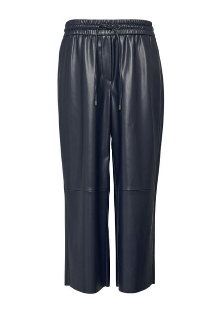 comma casual identity 7/8-Hose Culotte in Leder-Optik mit Elastikbund Teilu günstig online kaufen