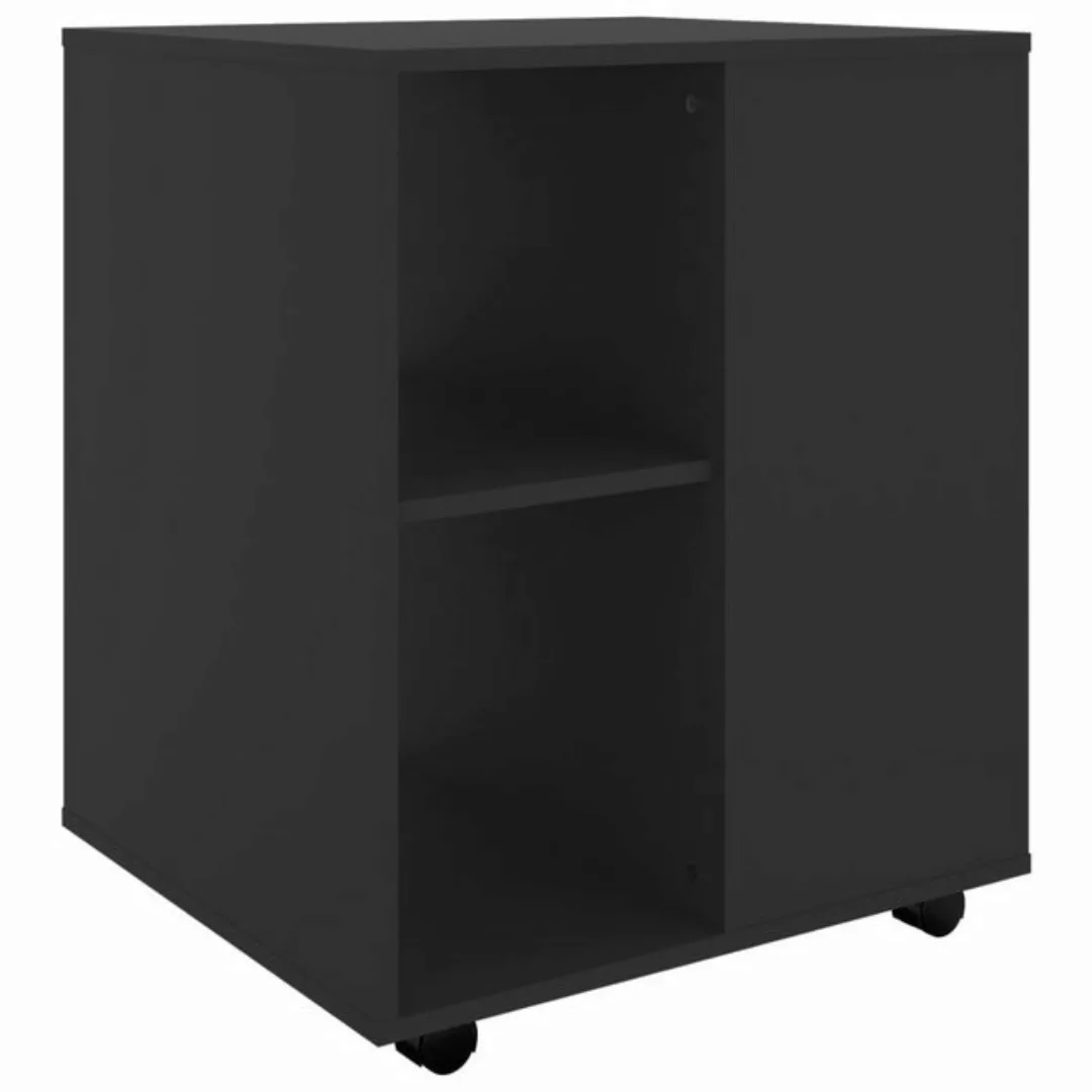 vidaXL Aktenschrank Rollschrank Schwarz 60x53x72 cm Spanplatte günstig online kaufen