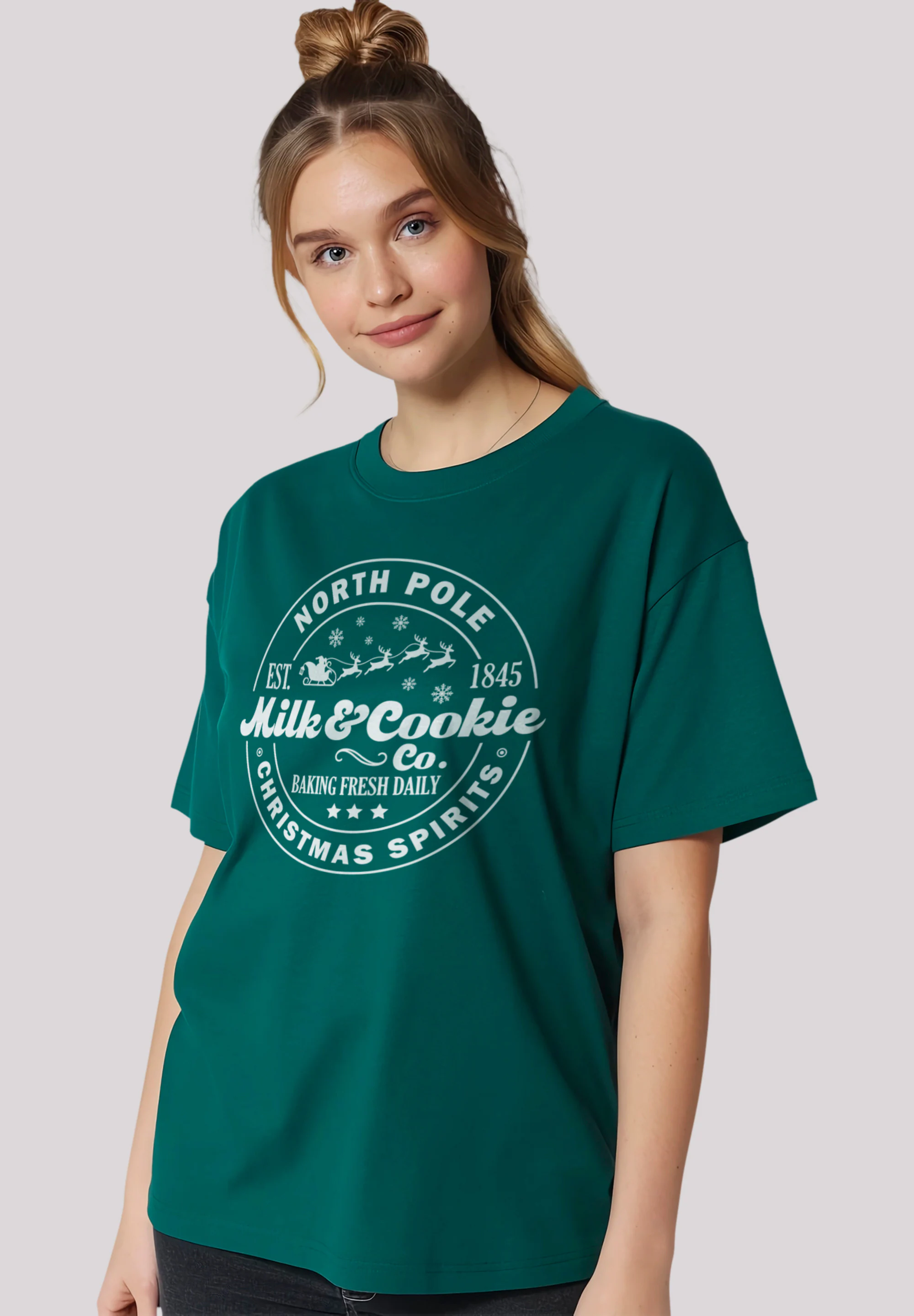 F4NT4STIC T-Shirt "Milk and Cookie Bakery Retro Weihnachten", Premium Quali günstig online kaufen