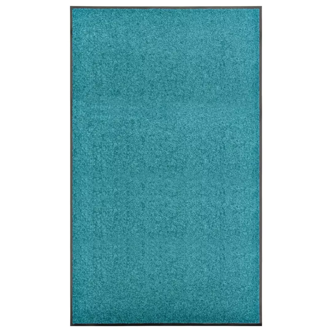 Fußmatte Waschbar Cyan 90x150 Cm günstig online kaufen