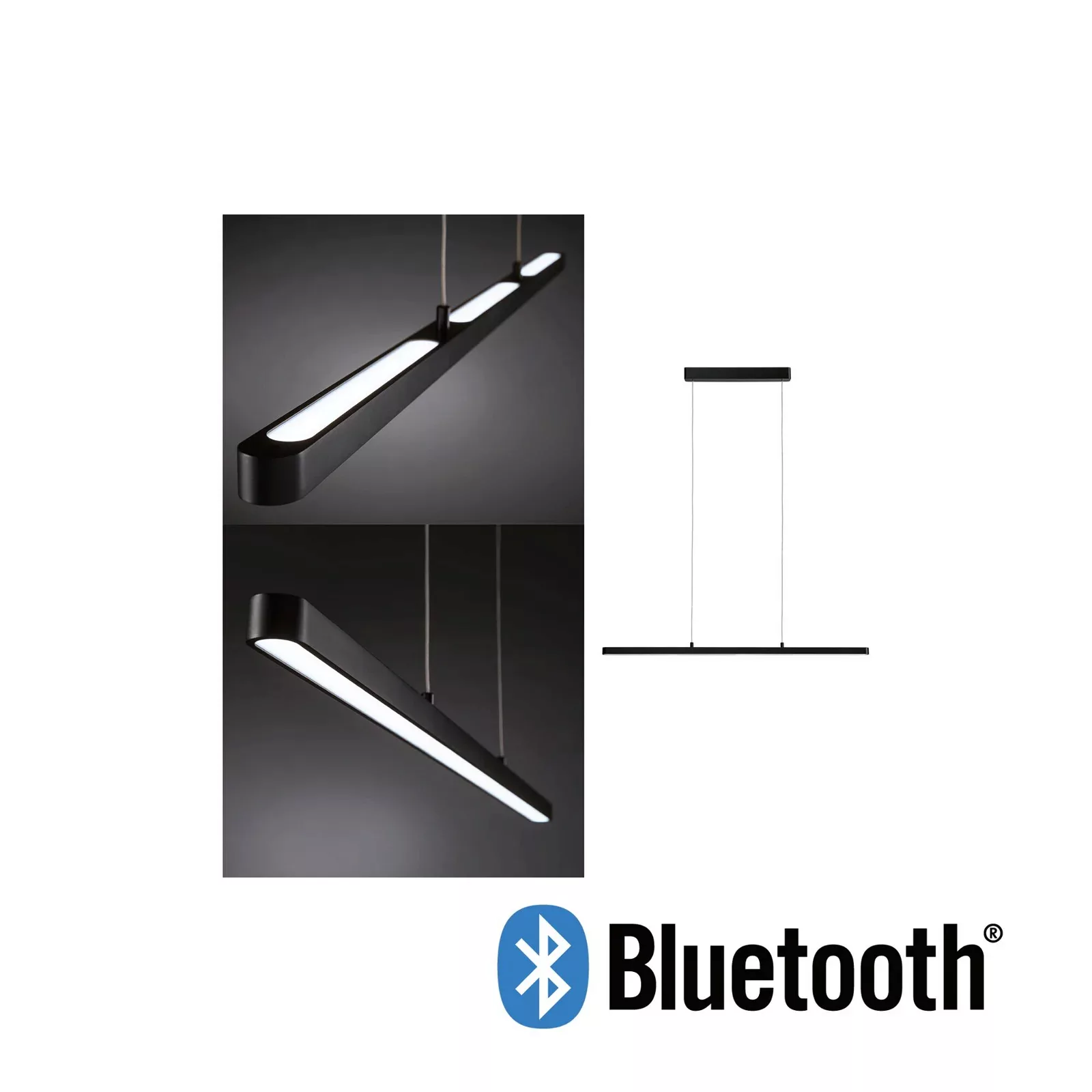 Paulmann "Smart Home LED Pendelleuchte BLE Lento Tunable White 43W dimmbar günstig online kaufen