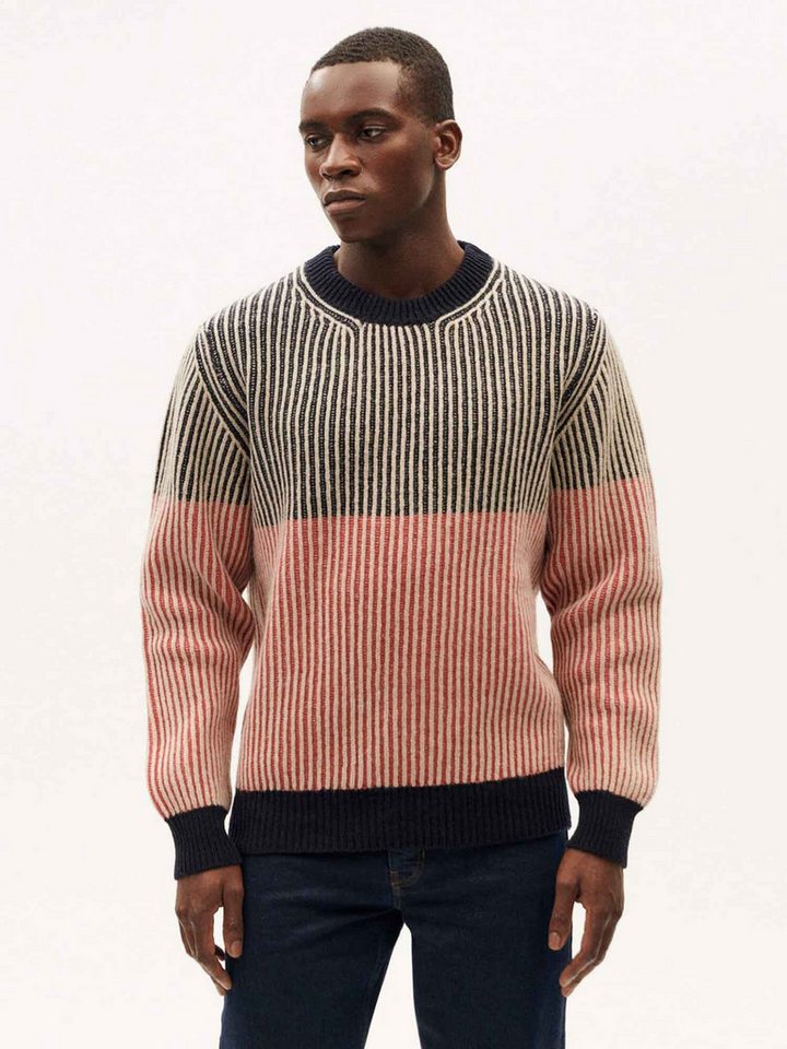 Thinking Mu Strickpullover Stripes Guiu Knitted Sweater günstig online kaufen