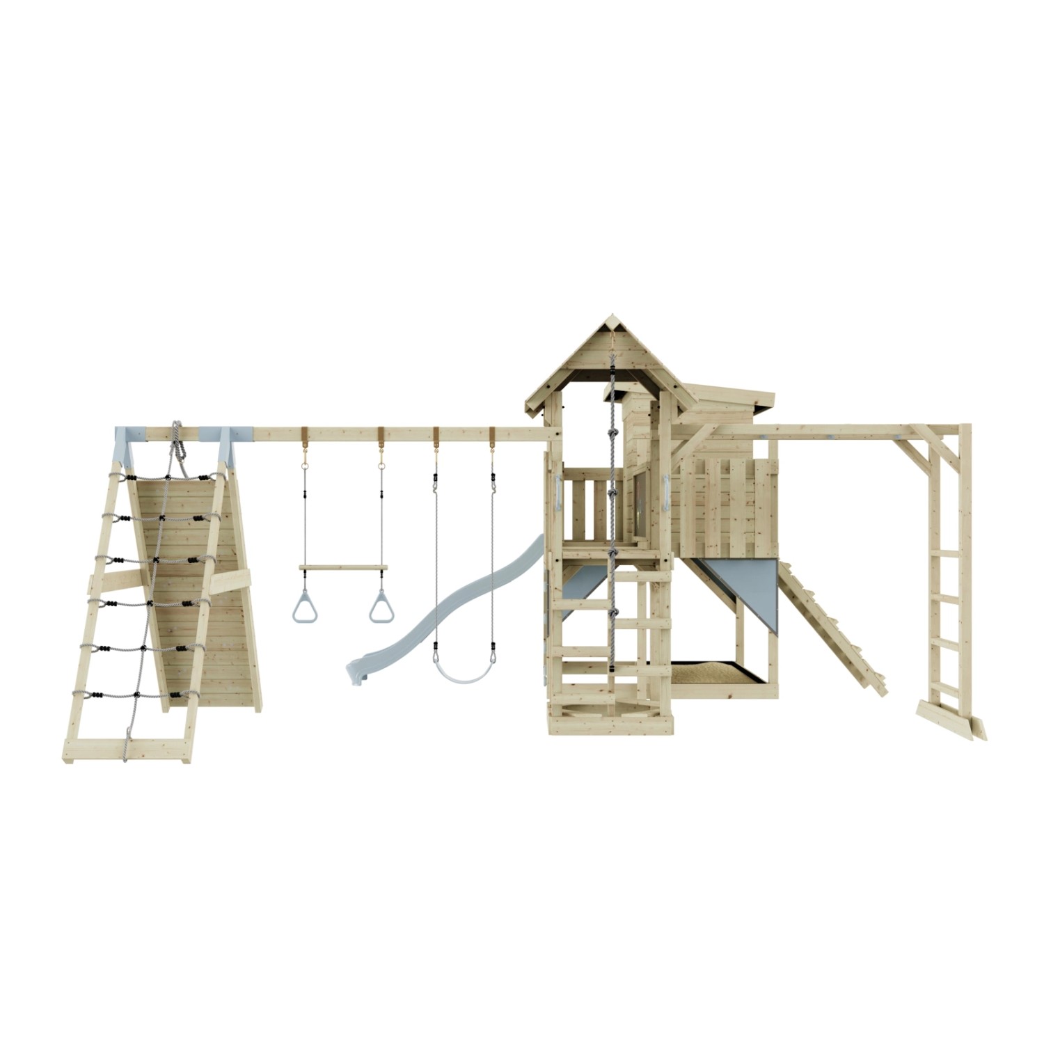 OutdoorToys Spielturm Lars mit Trapezschaukel Eisblau günstig online kaufen