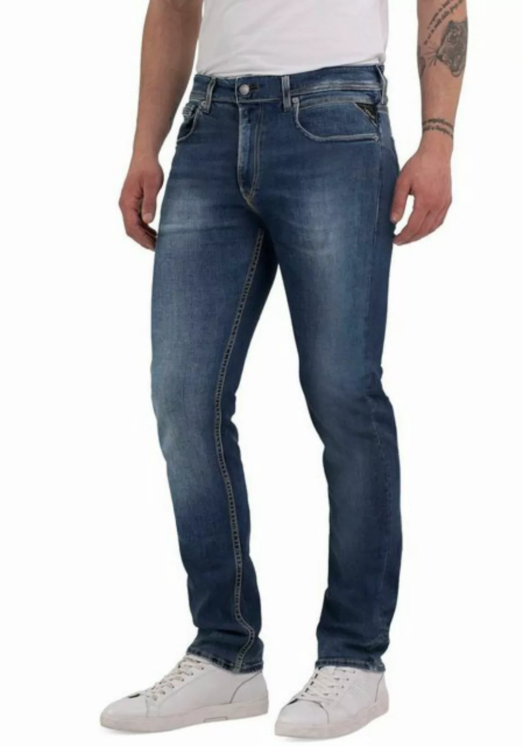 Replay Straight-Jeans GROVER in vielen verschiedenen Waschungen, mit Stretc günstig online kaufen