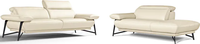 Egoitaliano Sofa »Anais, Design mit hohem Sitzkomfort, Fußfarbe schattengra günstig online kaufen