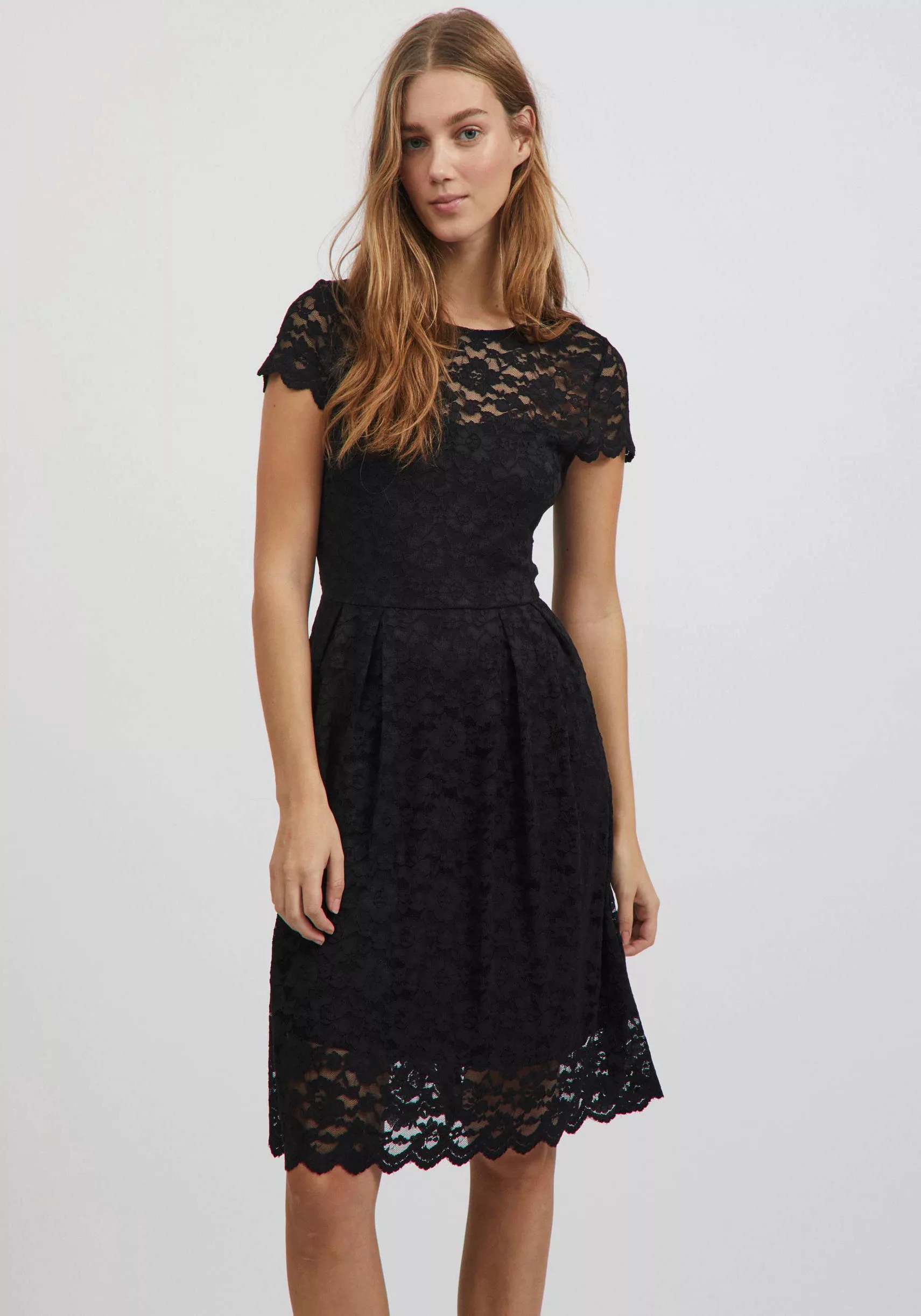 Vila Spitzenkleid "VIKALILA CAPSLEEVE LACE DRESS - NOOS" günstig online kaufen