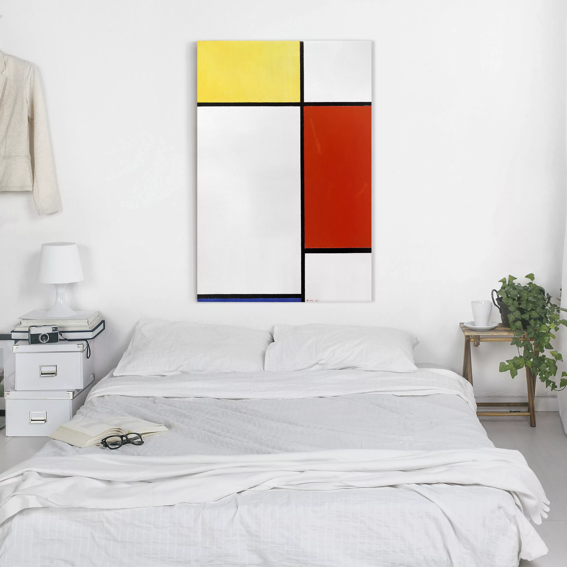 Leinwandbild Kunstdruck - Hochformat Piet Mondrian - Komposition I günstig online kaufen
