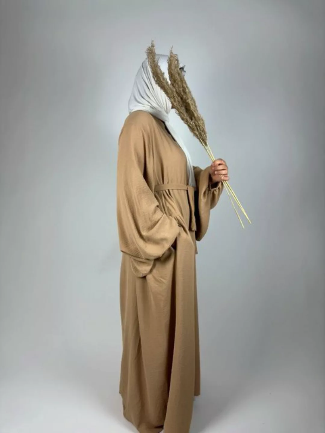 Aymasal Ballonkleid Abaya Nour Maxikleid Kaftan Islamische Kleidung Gebetsk günstig online kaufen