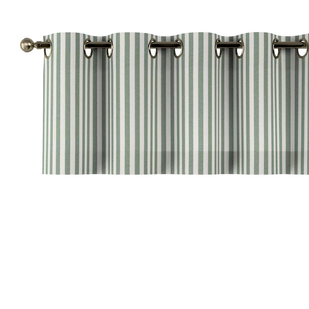 Kurzgardine mit Ösen, grün-ecru, 130 x 40 cm, Quadro (144-35) günstig online kaufen