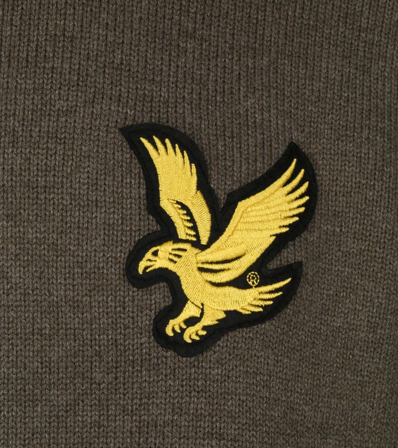 Lyle & Scott Pullover Logo Olivgrün - Größe XL günstig online kaufen