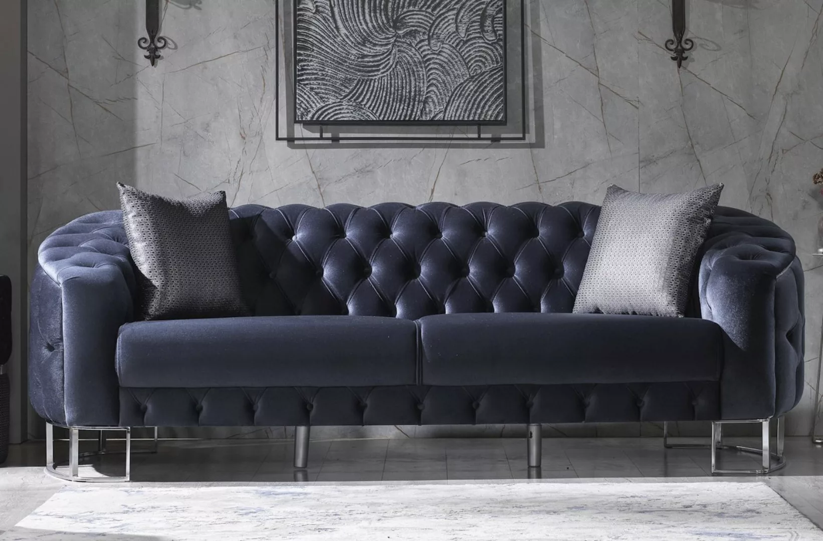 Villa Möbel Sofa Rocco, 1 Stk. 3-Sitzer, Hand Made Quality, pflegeleichter günstig online kaufen