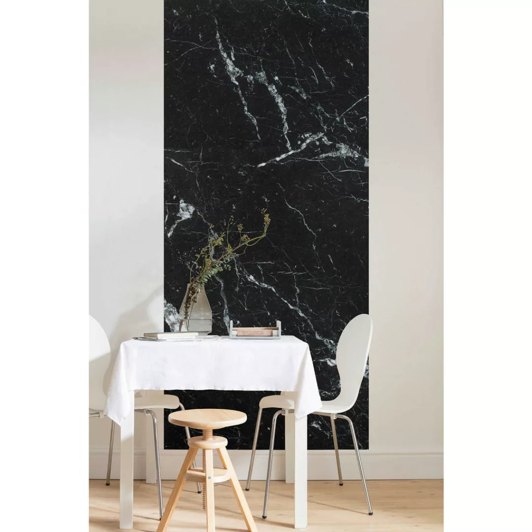 Komar Fototapete Marble Nero B/L: ca. 100x250 cm günstig online kaufen