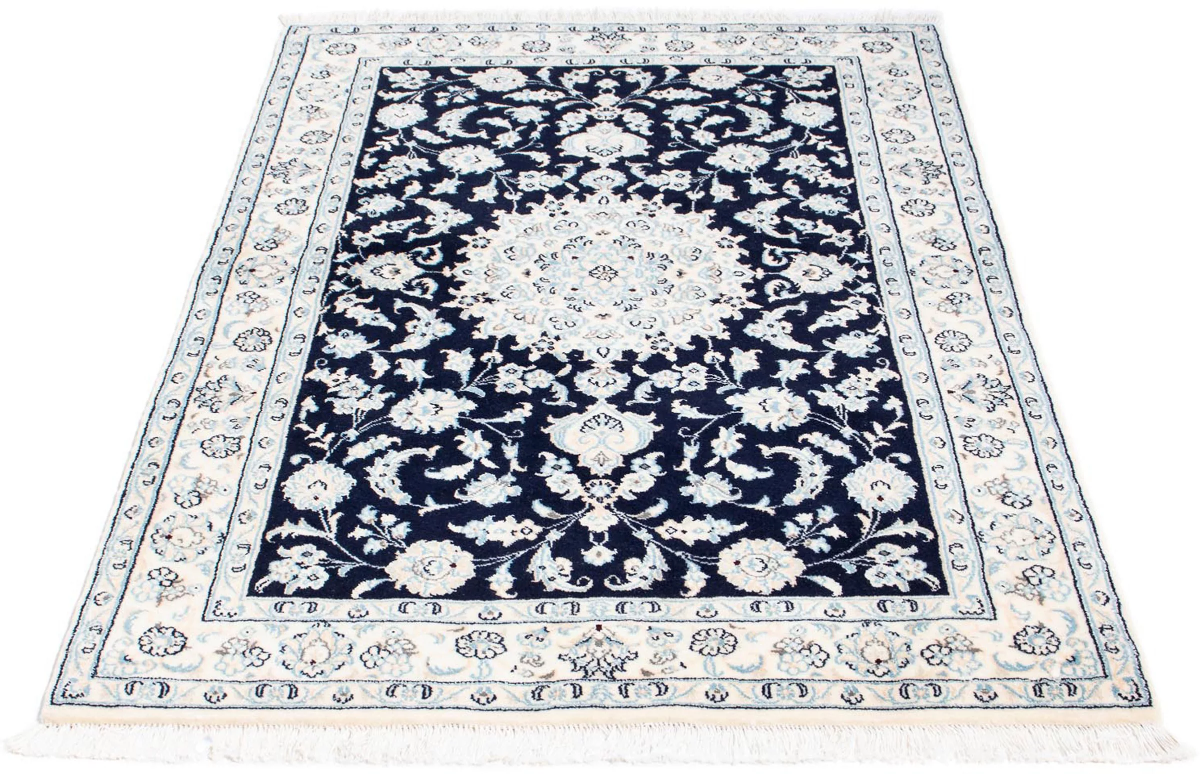 morgenland Orientteppich »Perser - Nain - Royal - 150 x 100 cm - dunkelblau günstig online kaufen