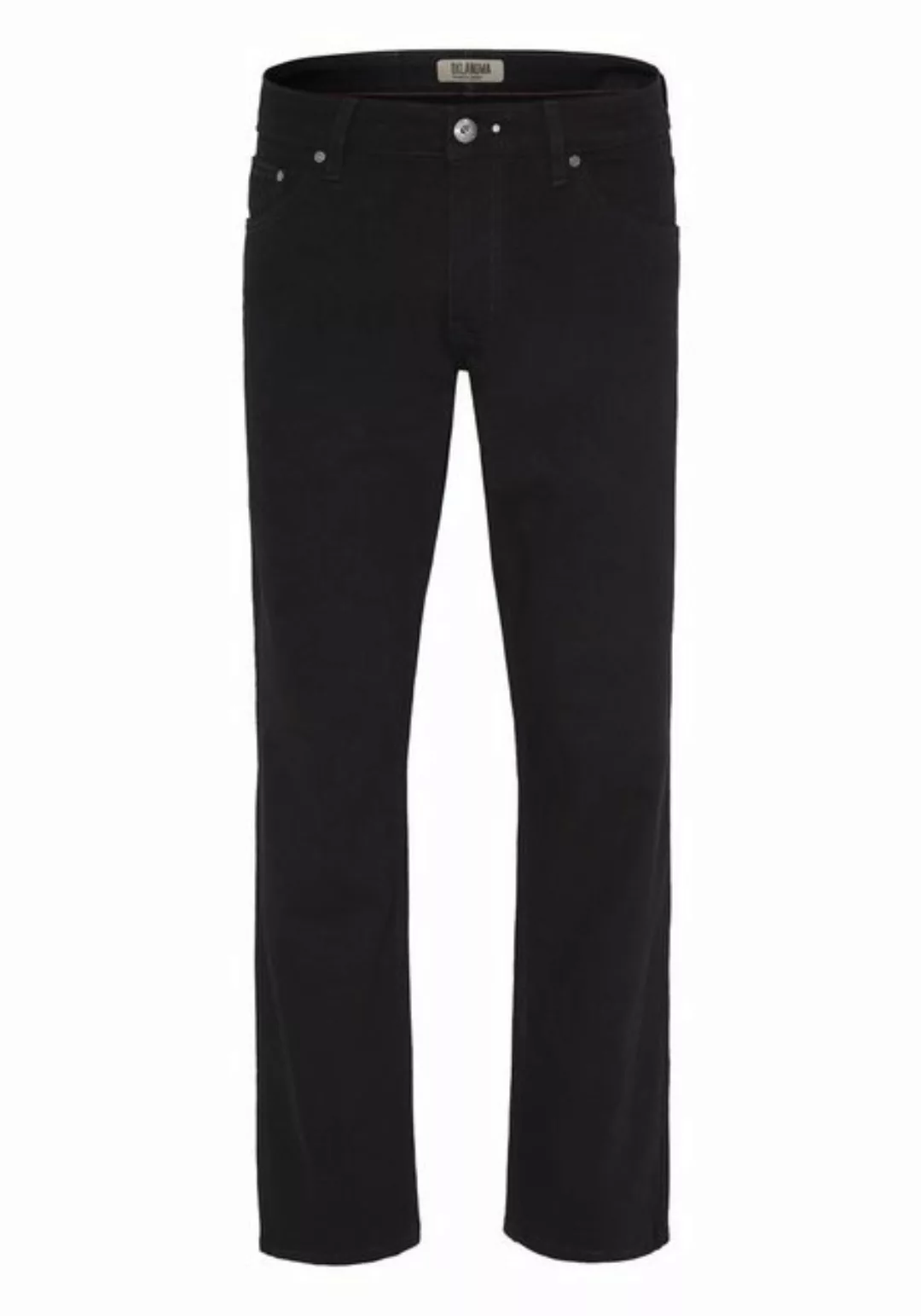 OKLAHOMA PREMIUM DENIM Straight-Jeans aus schwarzem Denim (1-tlg) günstig online kaufen