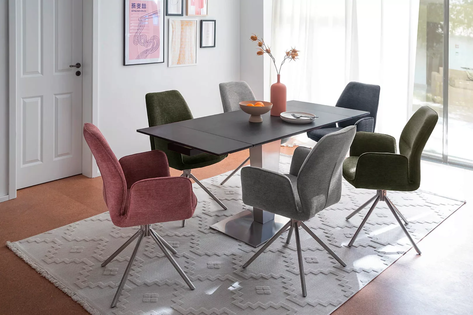 MCA furniture Esszimmerstuhl "GREYTON", Chenille günstig online kaufen