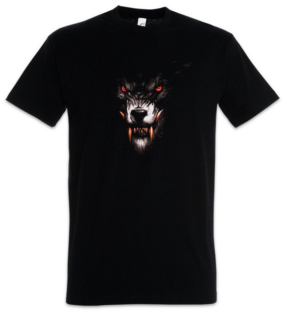 Urban Backwoods Print-Shirt Werewolf Herren T-Shirt Wölfe Mond The Werwolf günstig online kaufen