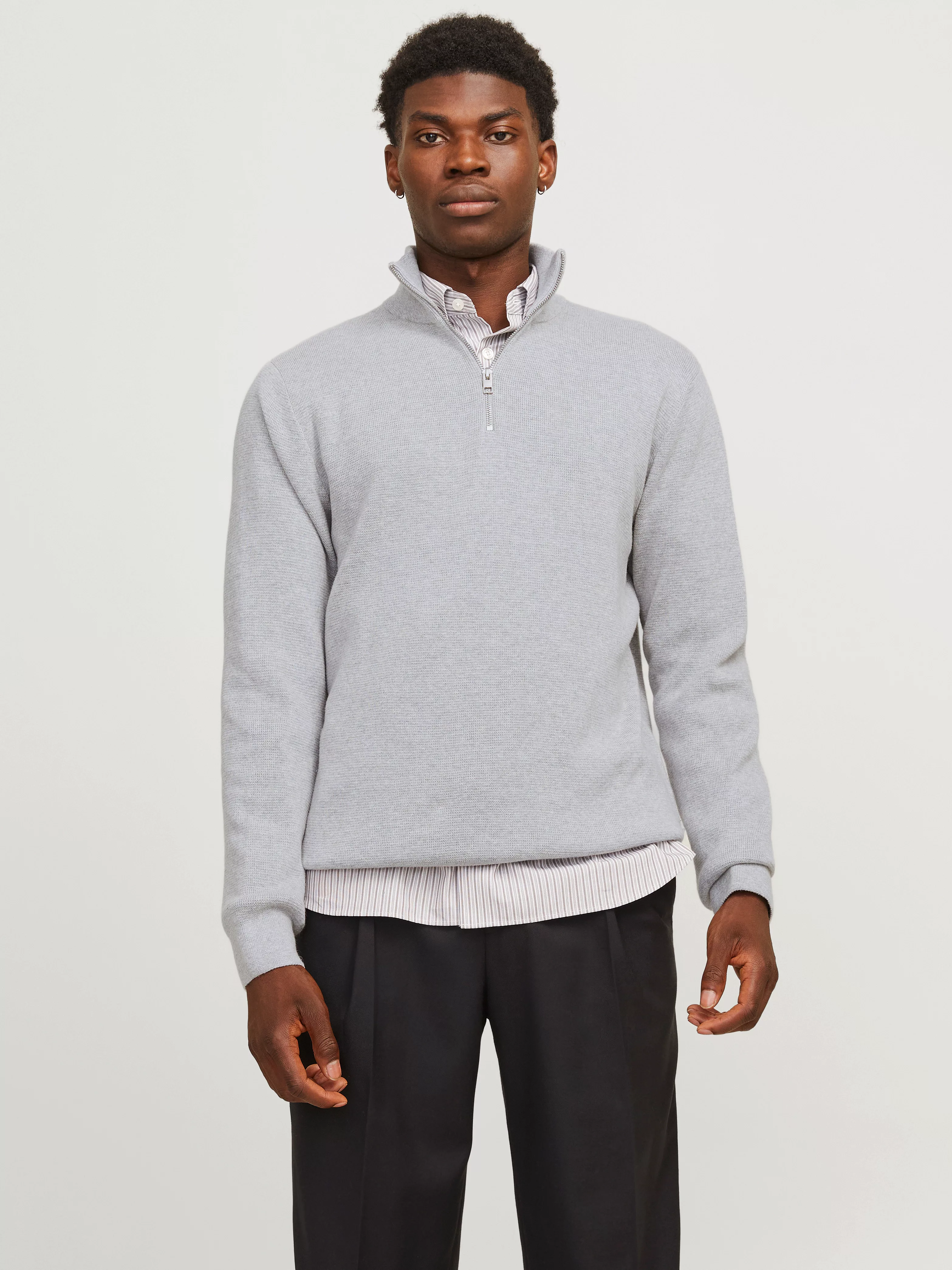 Jack & Jones Troyer "JPRBLAMILANO STITCH KNIT HALF ZIP SN" günstig online kaufen