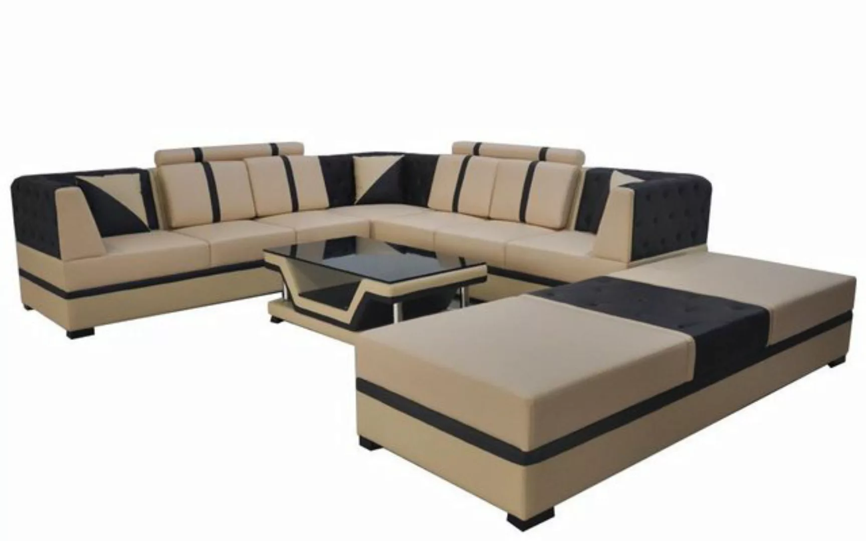 Xlmoebel Sofa Neu Leder Ecksofa Wohnlandschaft Polstermöbel Couch Eckcouch, günstig online kaufen