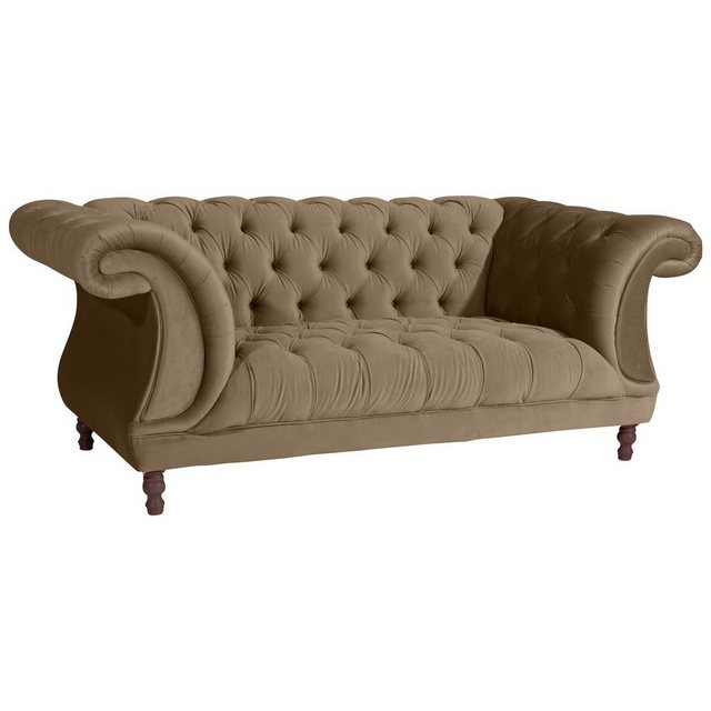 58 aufm Kessel Sofa Sofa 2-Sitzer Kare Bezug Samtvelours Buche nussbau, Spa günstig online kaufen