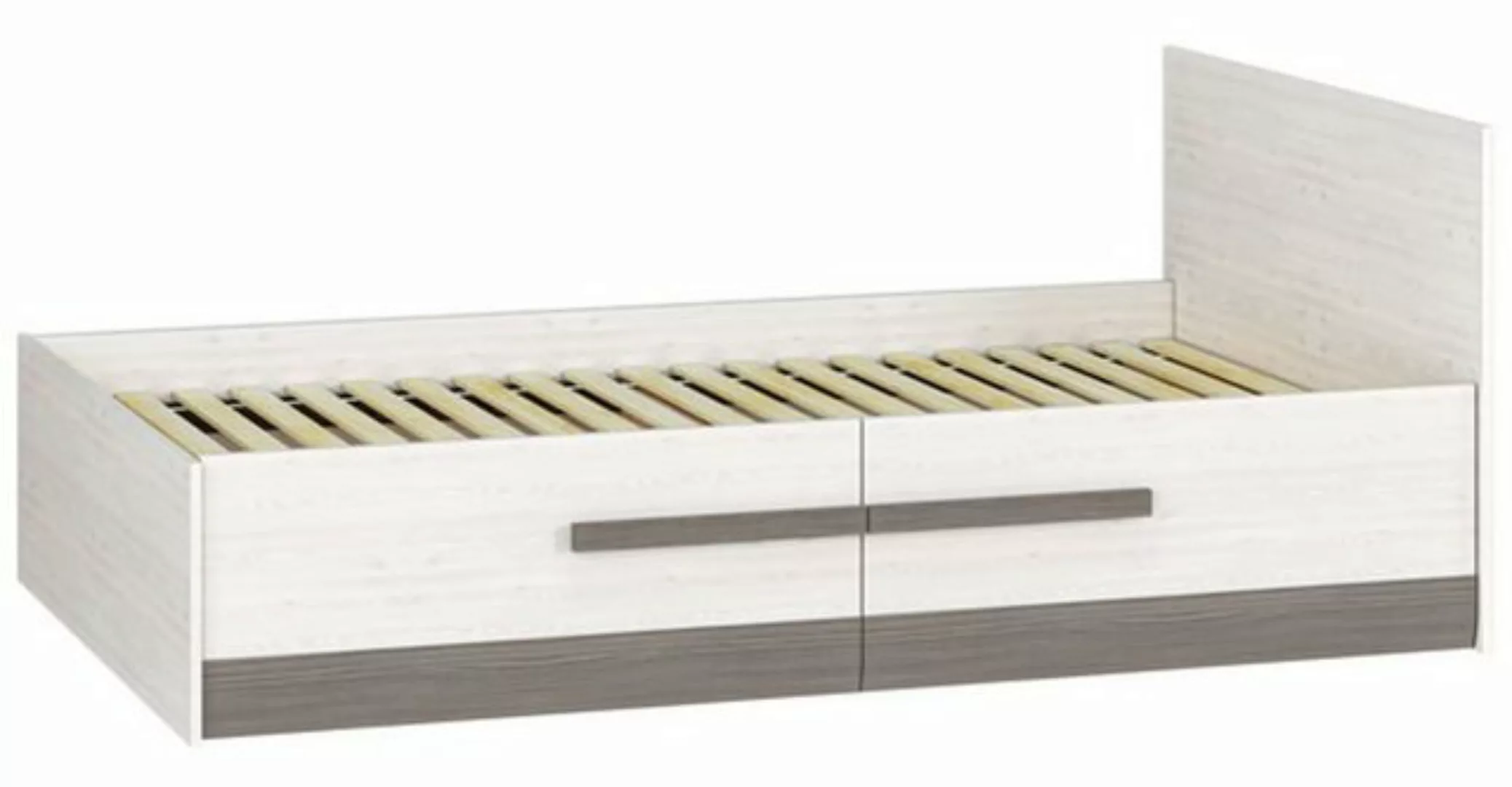 Feldmann-Wohnen Bett Blanco, B/T/H: 130 cm / 204 cm / 82 cm günstig online kaufen