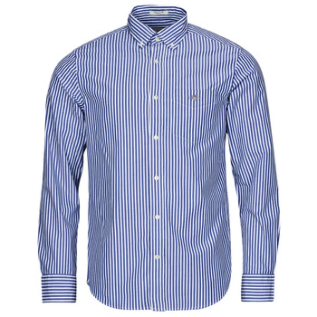 Gant Langarmhemd REG POPLIN GINGHAM SHIRT mit Logostickerei auf der Brust günstig online kaufen