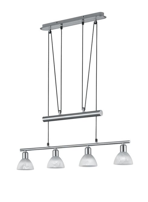 LED-JoJo-Pendelleuchte 4XE14 1 Stück Metall Weiß, Hellgrau günstig online kaufen