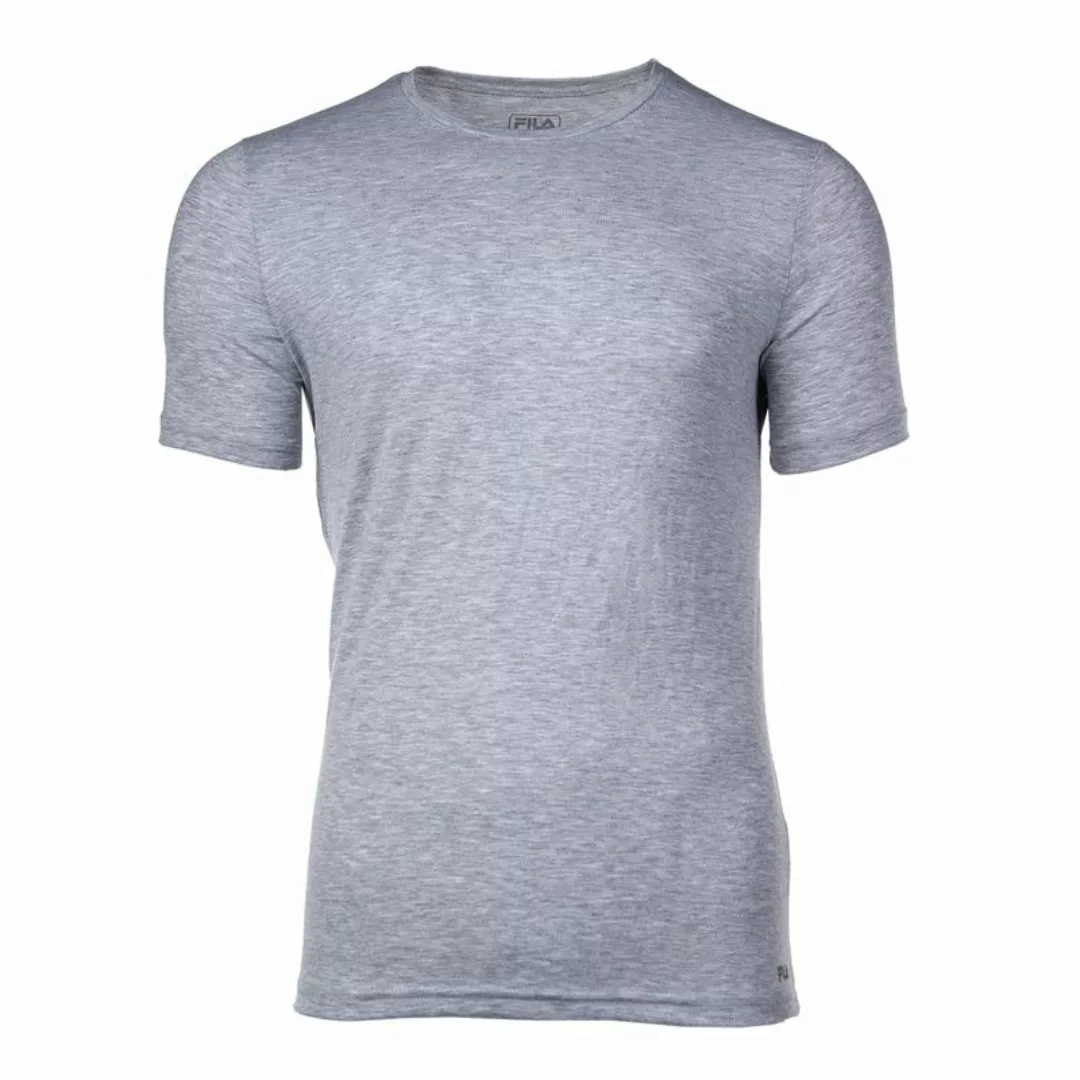 FILA Herren Unterhemd - Rundhals, Single Jersey, einfarbig Grau XL günstig online kaufen