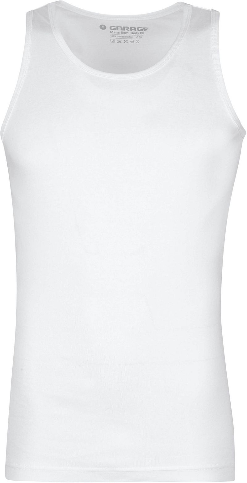 Garage Stretch Basic Singlet Weiß - Größe XL günstig online kaufen