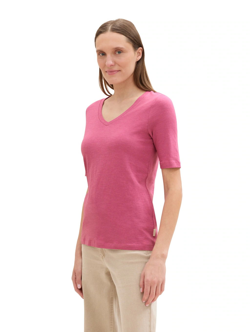 TOM TAILOR V-Shirt mit Bio-Baumwolle günstig online kaufen