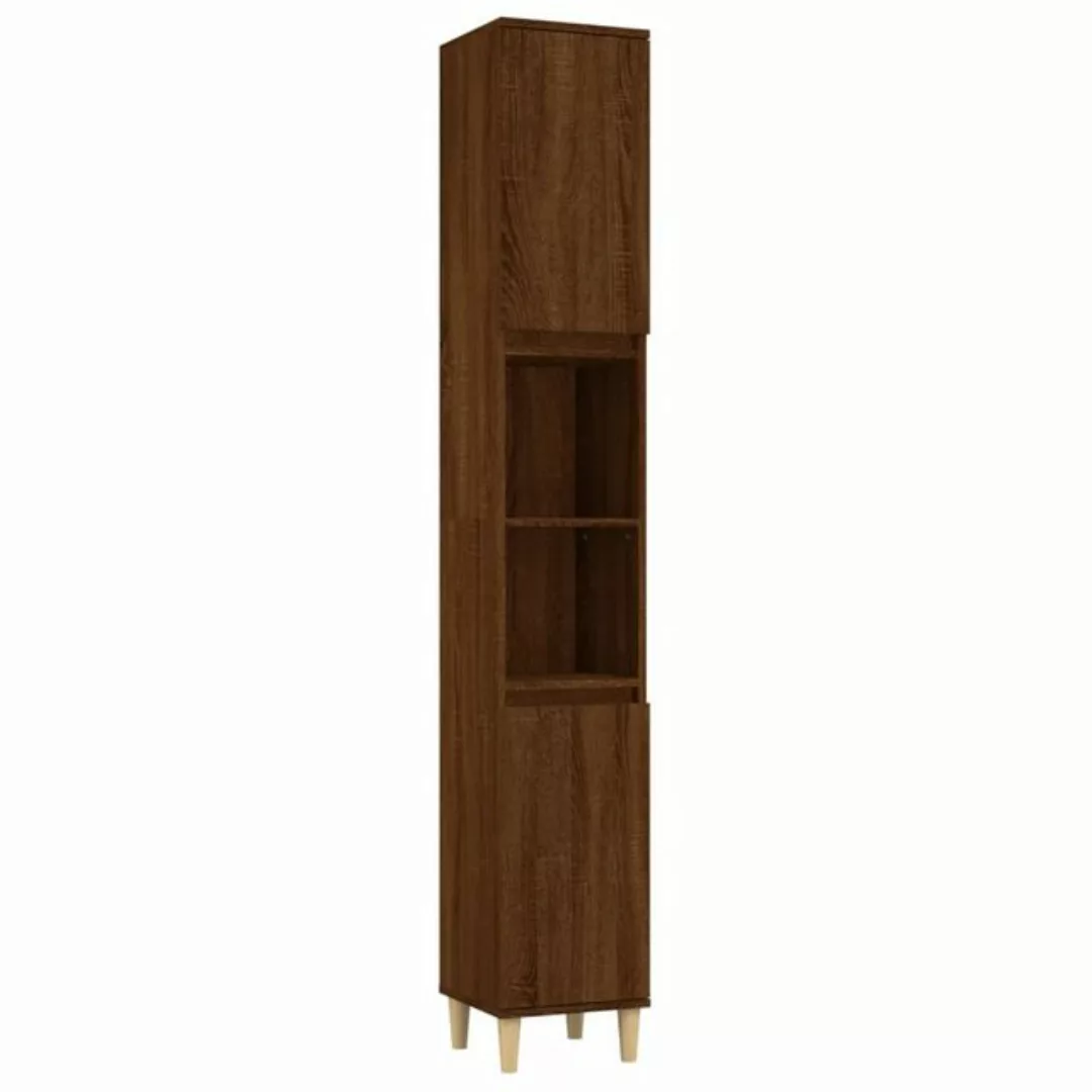 Vidaxl Badschrank Braun Eichen-optik 30x30x190 Cm Holzwerkstoff günstig online kaufen