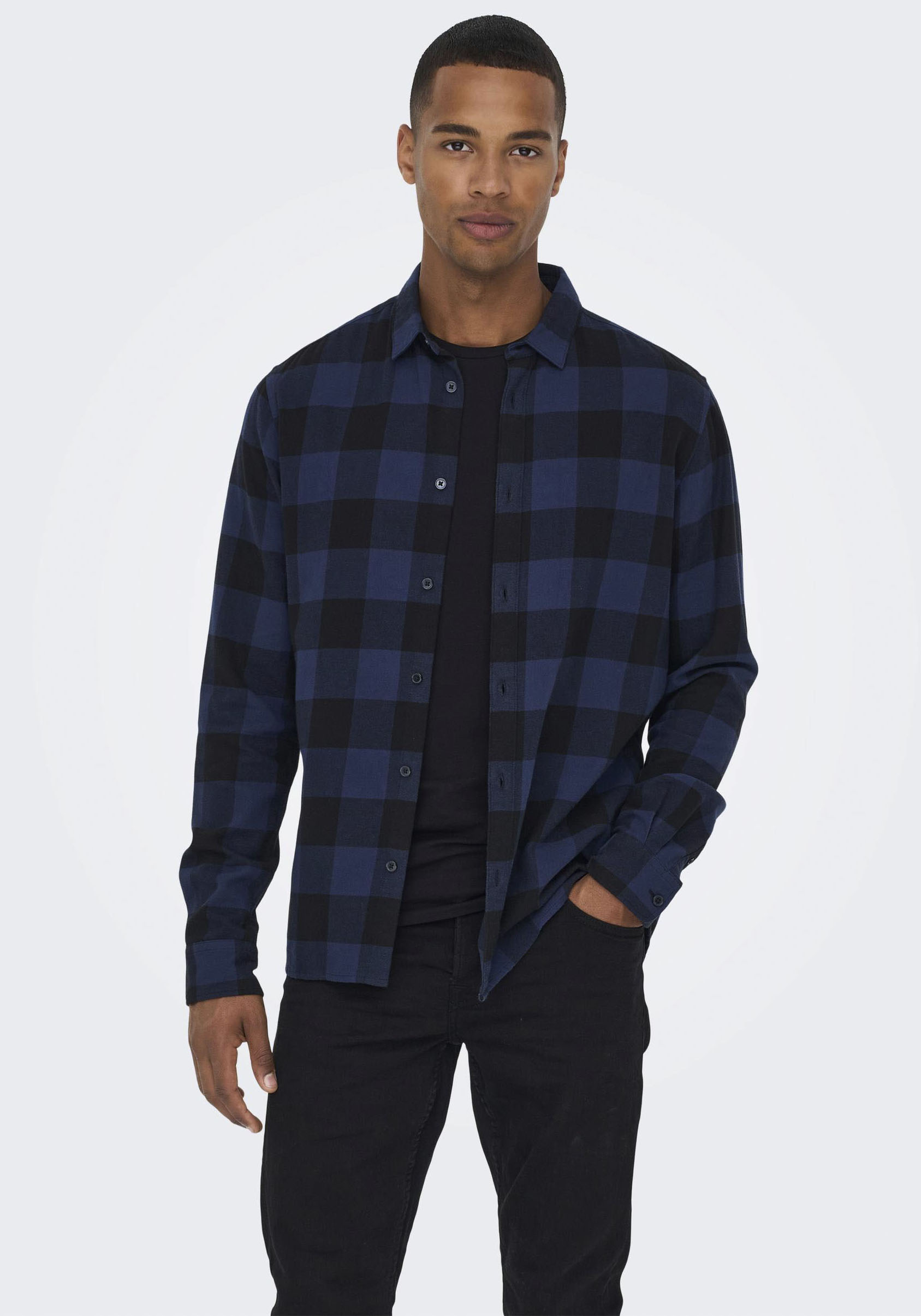 Only & Sons Herren Freizeithemd ONSGUDMUND LS CHECKED SHIRT günstig online kaufen