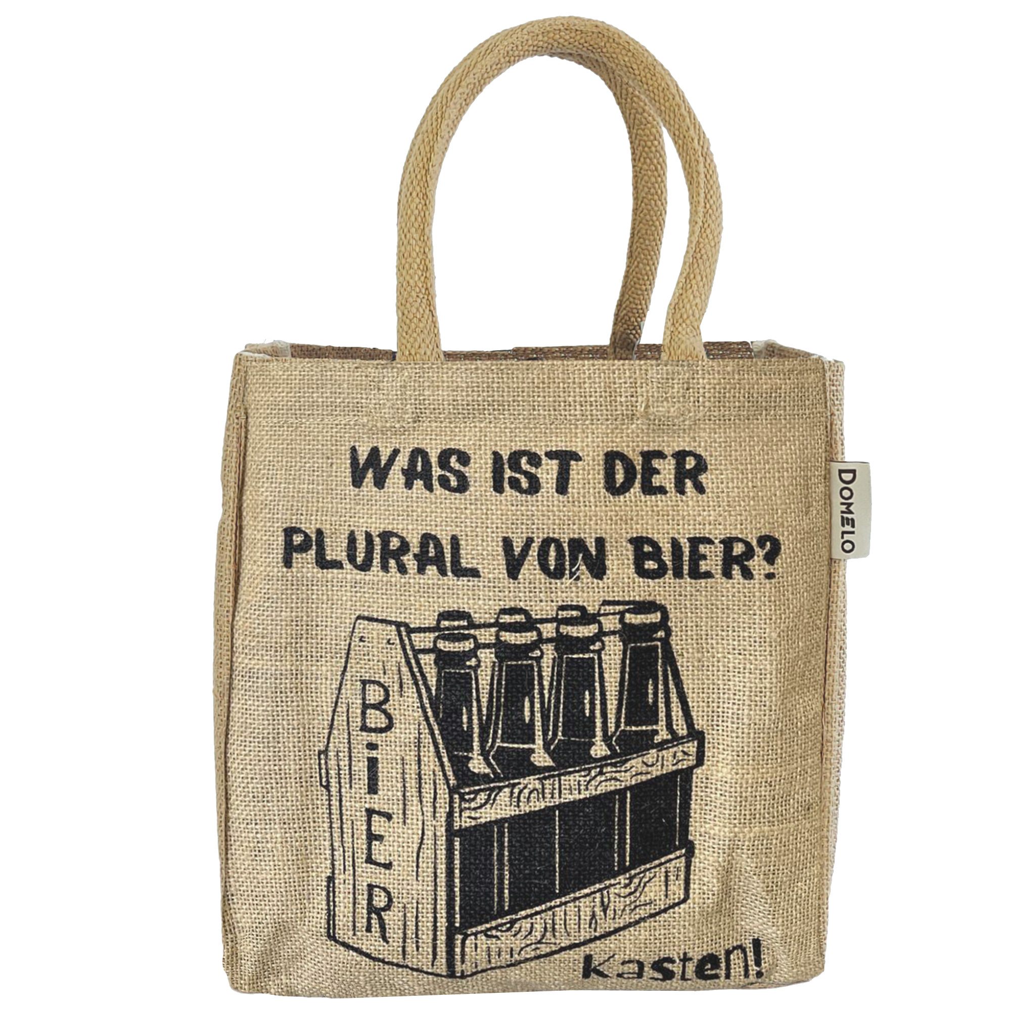 Domelo Flaschenkorb Jute Flaschentasche Vegan Bierträger günstig online kaufen