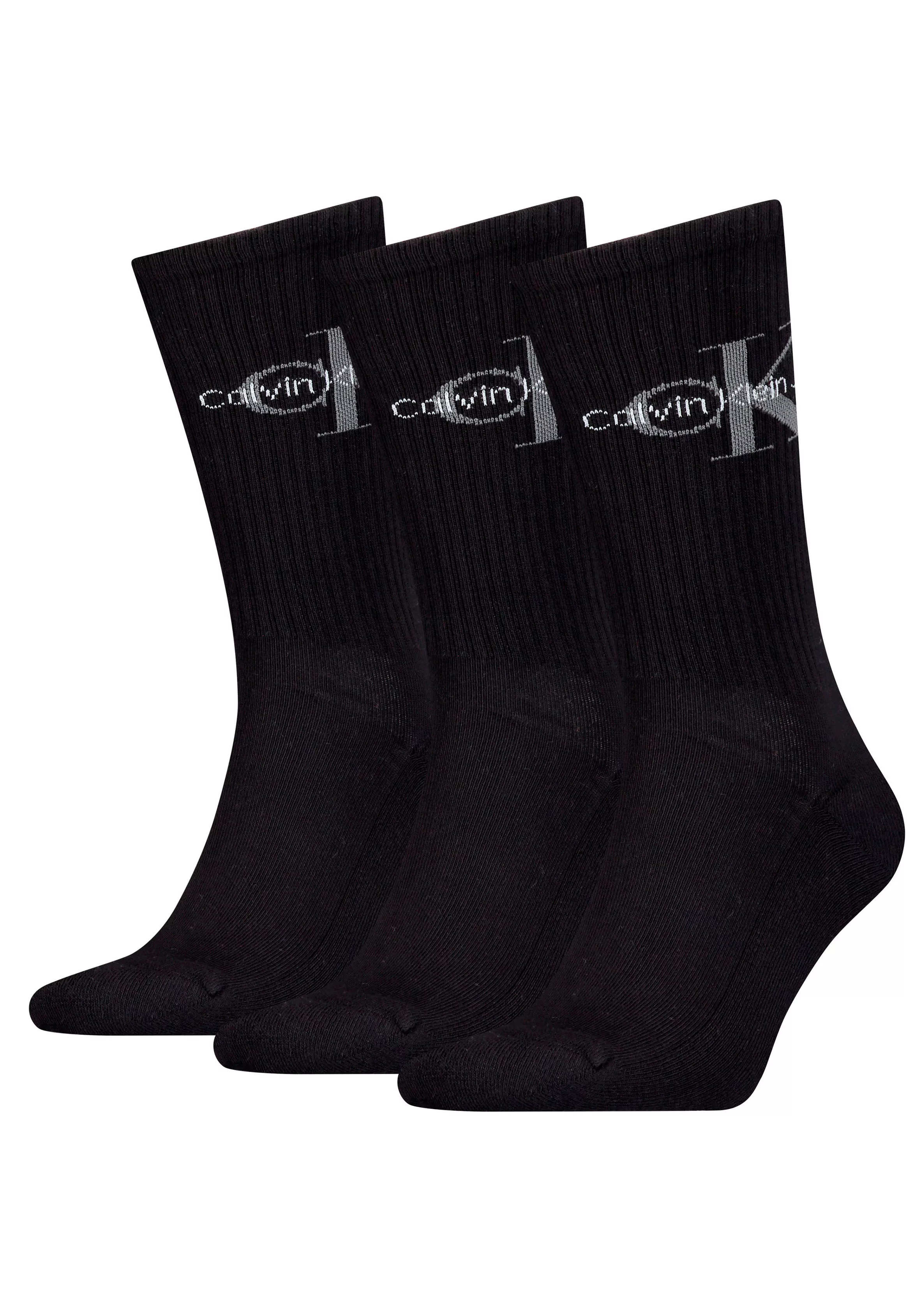 Calvin Klein Socken, (3er-Pack), mit eingestricktem Logo im Bund günstig online kaufen