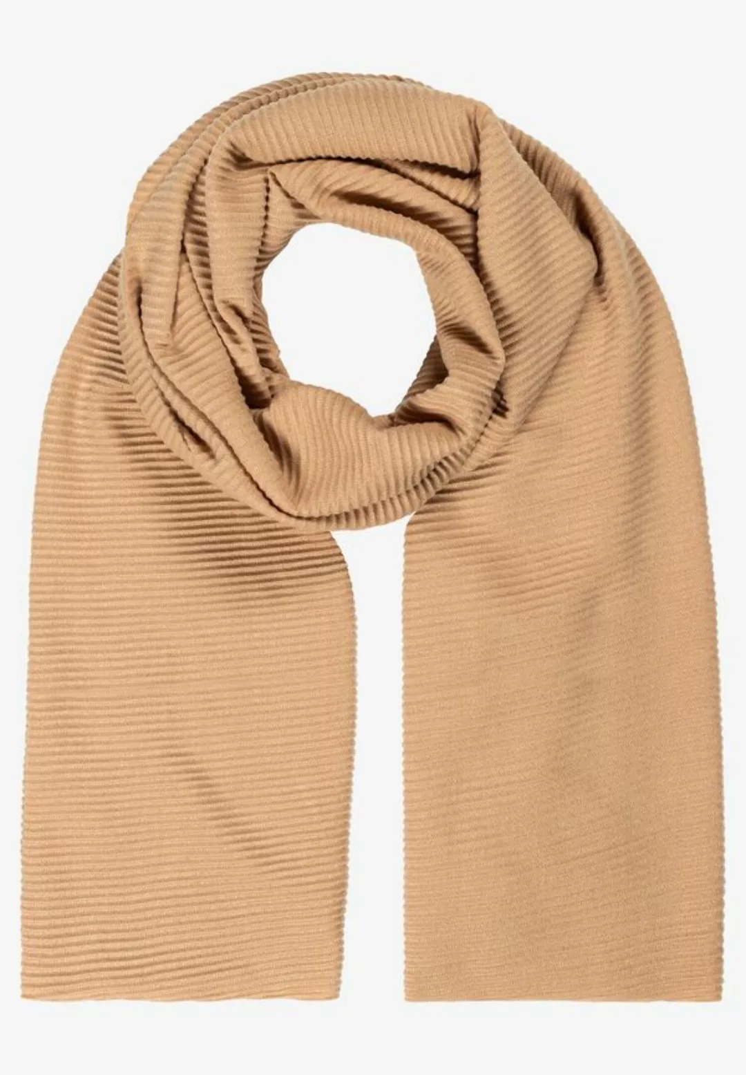 Plissée-Schal, beige macchiato, Herbst-Kollektion günstig online kaufen