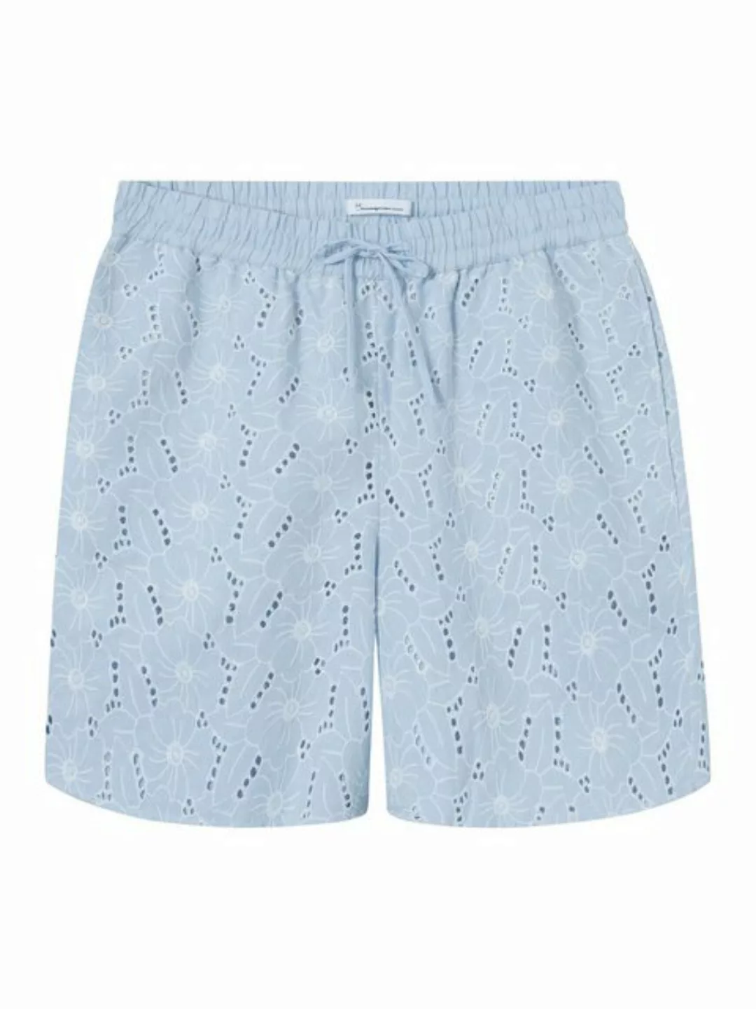 KnowledgeCotton Apparel Shorts Embroidery Anglaise Shorts günstig online kaufen