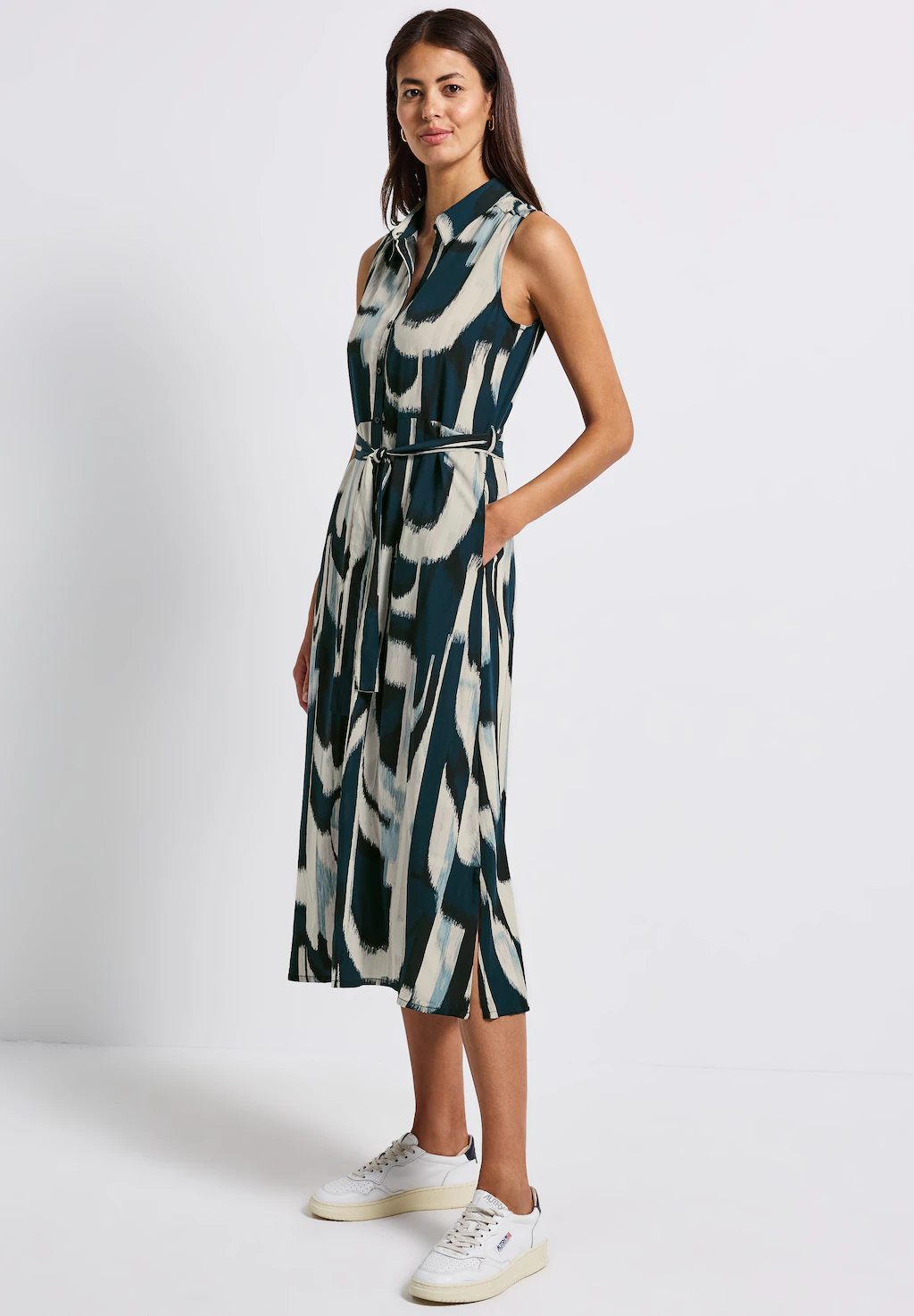 STREET ONE Midikleid, mit allover Print günstig online kaufen