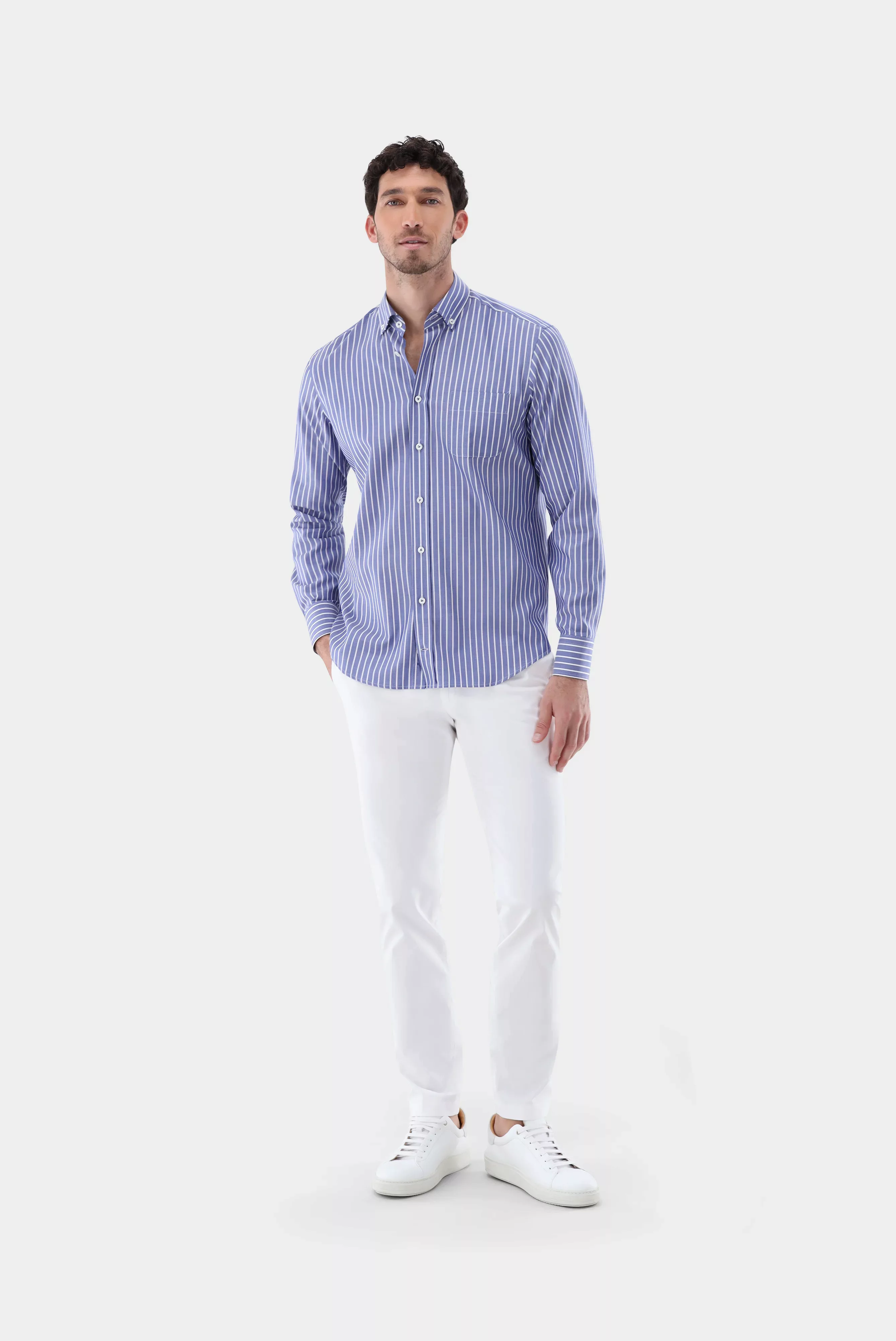 Gestreiftes Oxford Hemd Tailor Fit günstig online kaufen