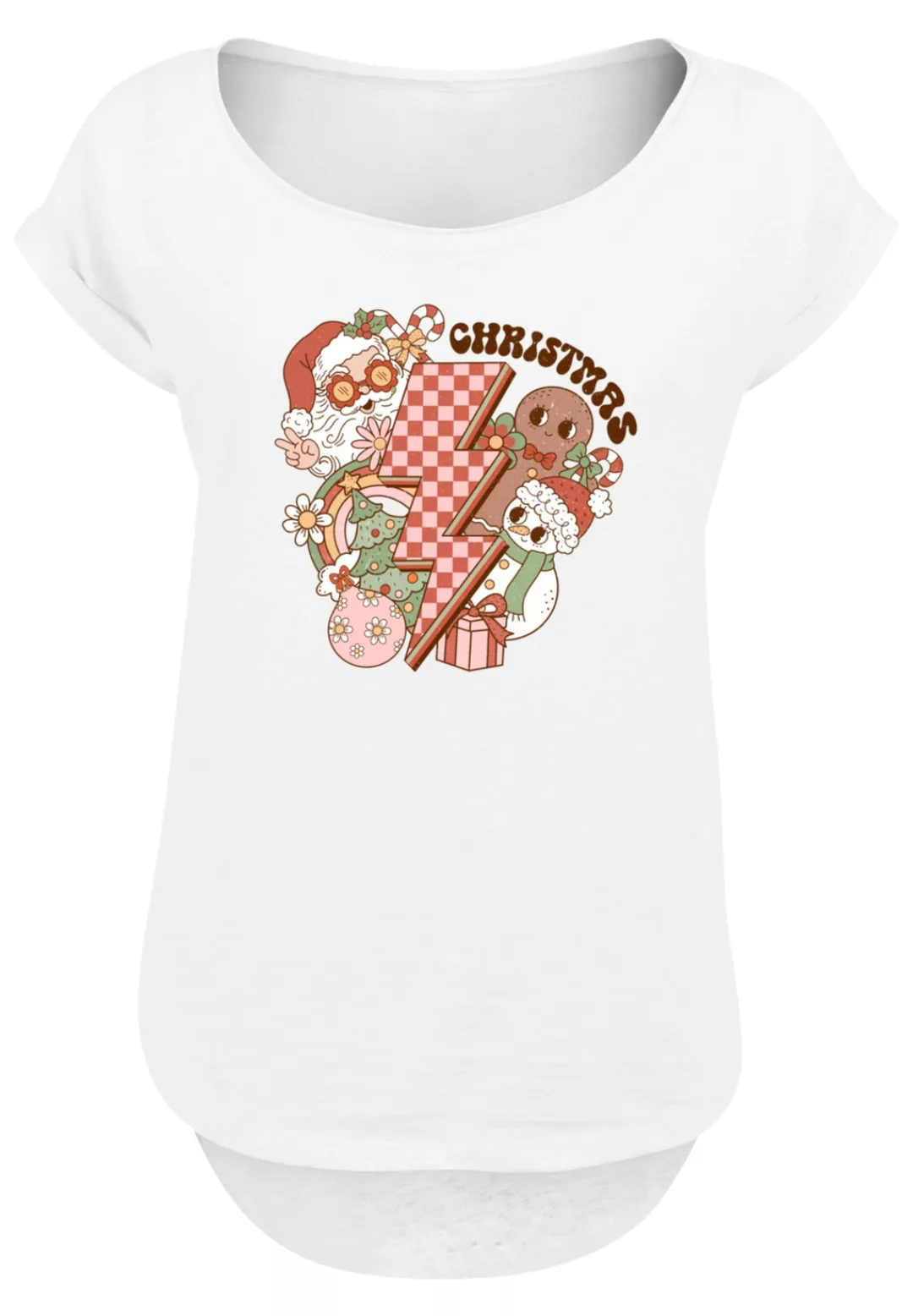 F4NT4STIC T-Shirt "Groovy Weihnachten Flash Cozy Vibes", Premium Qualität, günstig online kaufen