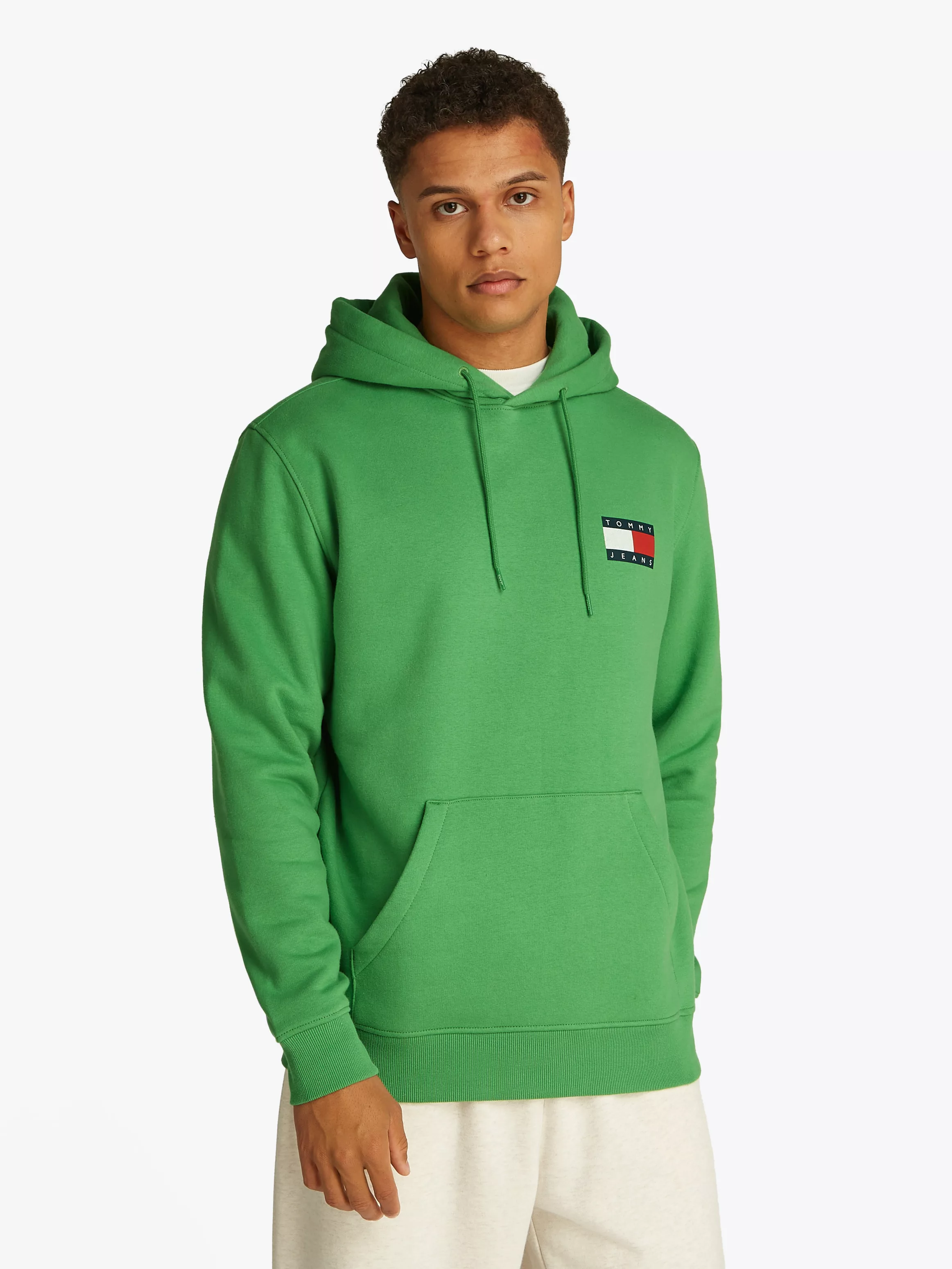 Tommy Jeans Sweatshirt "TJM REG ESSENTIAL FLAG HOOD EXT", mit bedruckten Ma günstig online kaufen